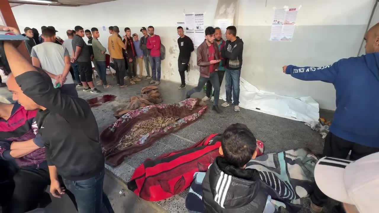 Aftermath of Israeli Airstrike in Gaza, Palestine