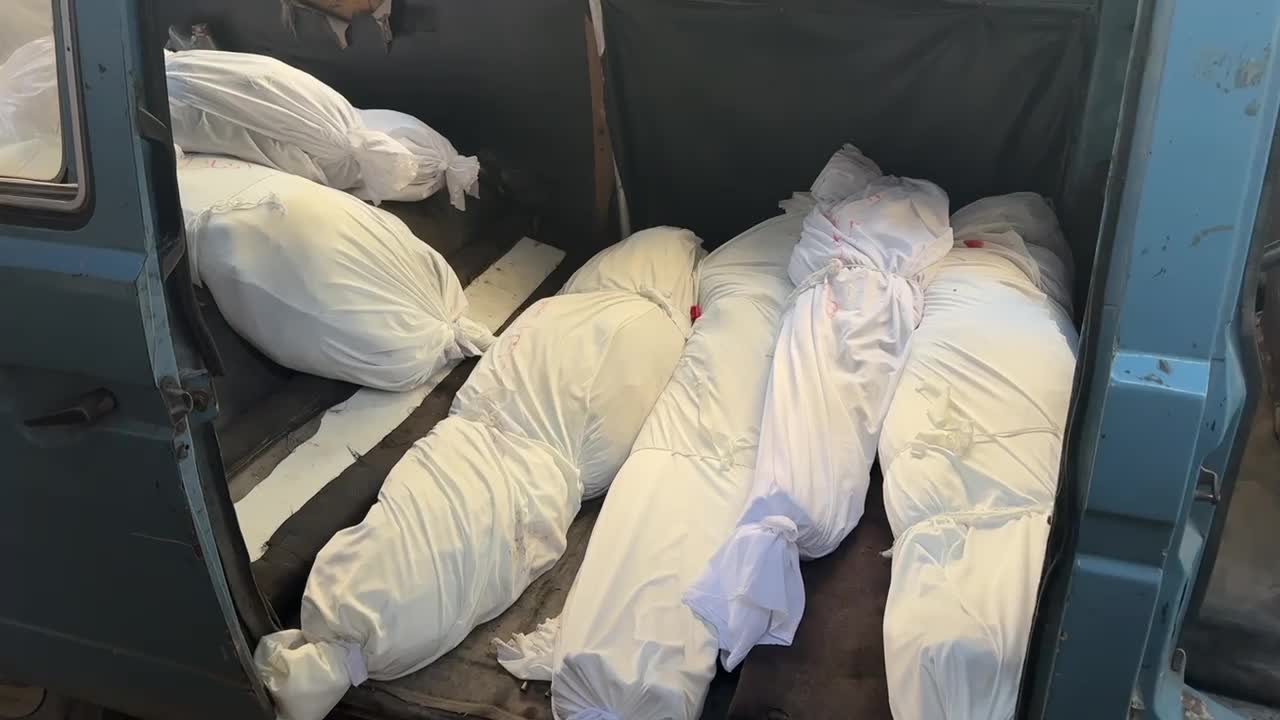 Aftermath of Israeli Airstrike in Gaza, Palestine