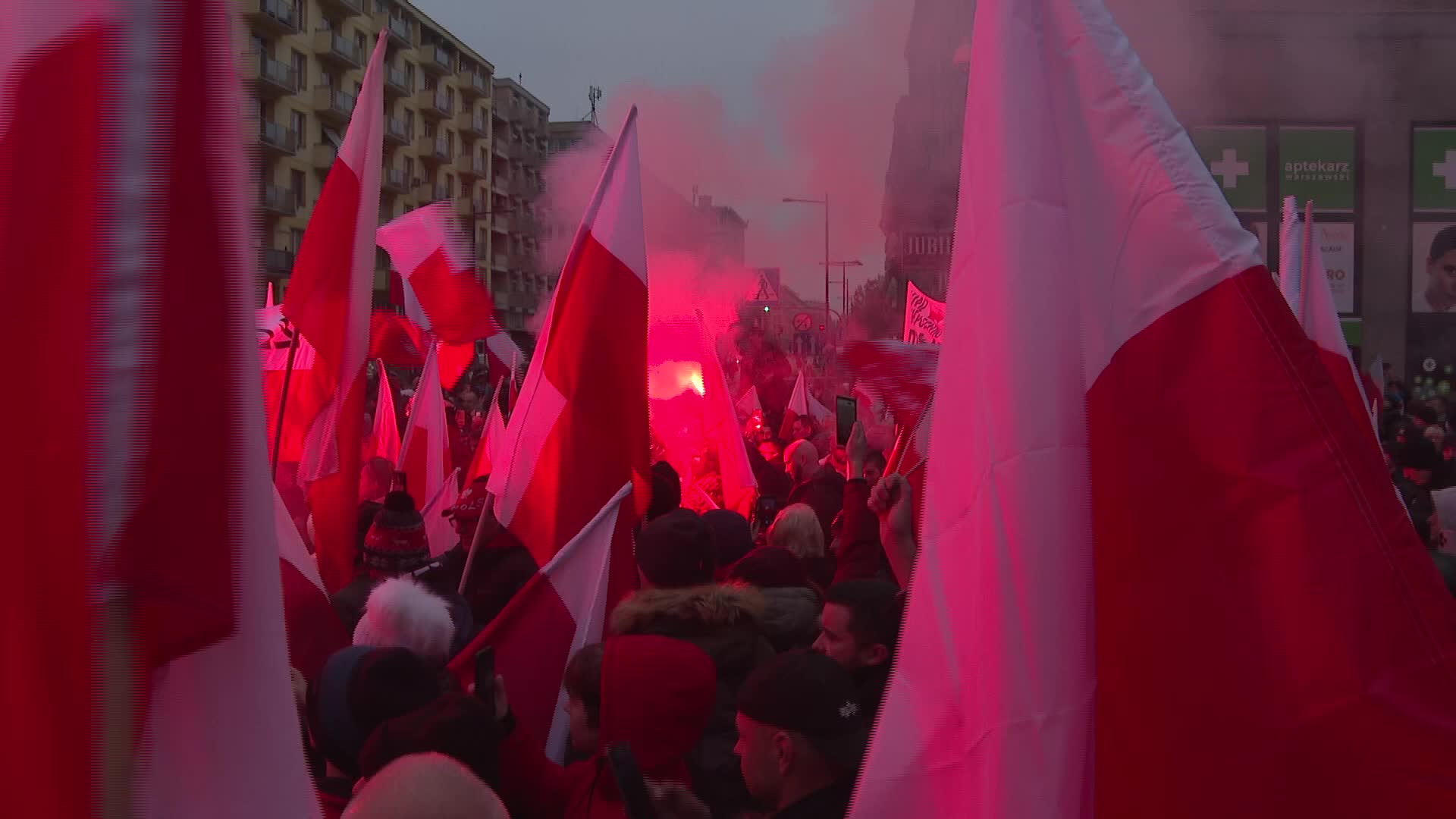 Nationalists march In Poland