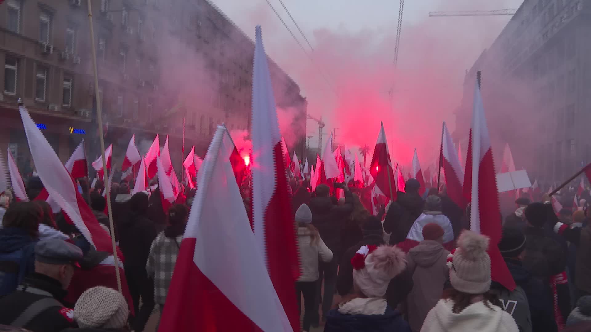 Nationalists march In Poland