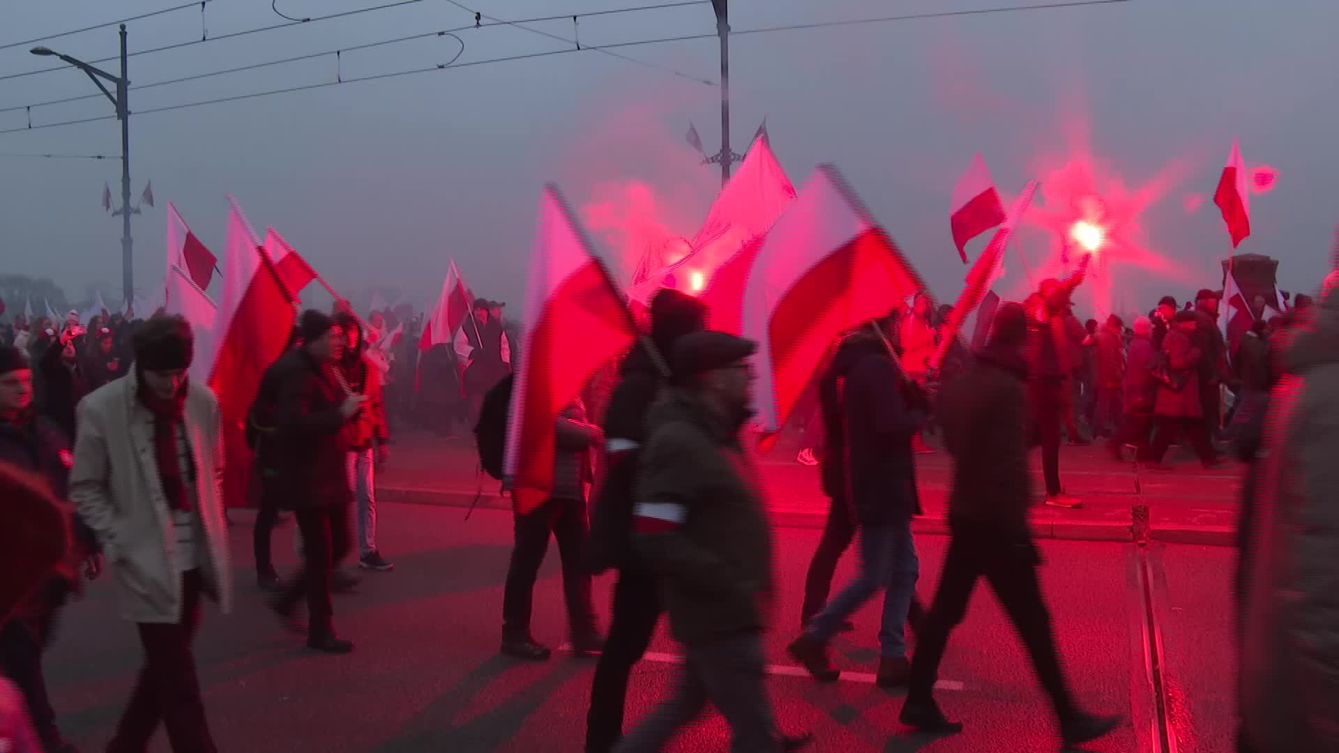 Nationalists march In Poland