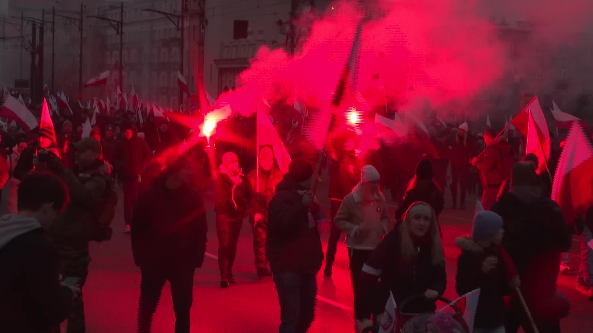 Nationalists march In Poland