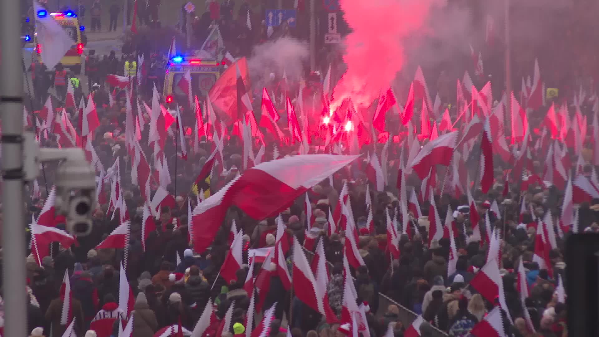 POLAND: Nationalists march