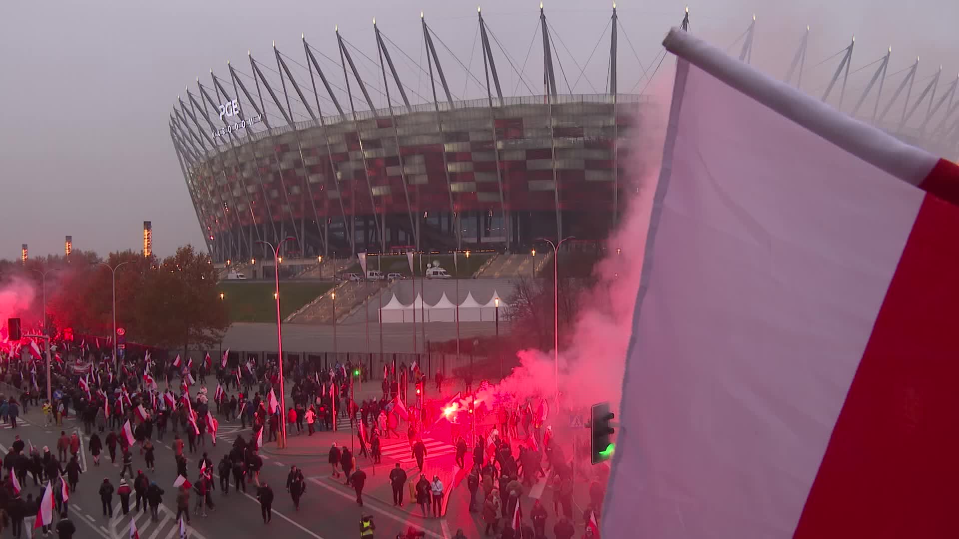 POLAND: Nationalists march