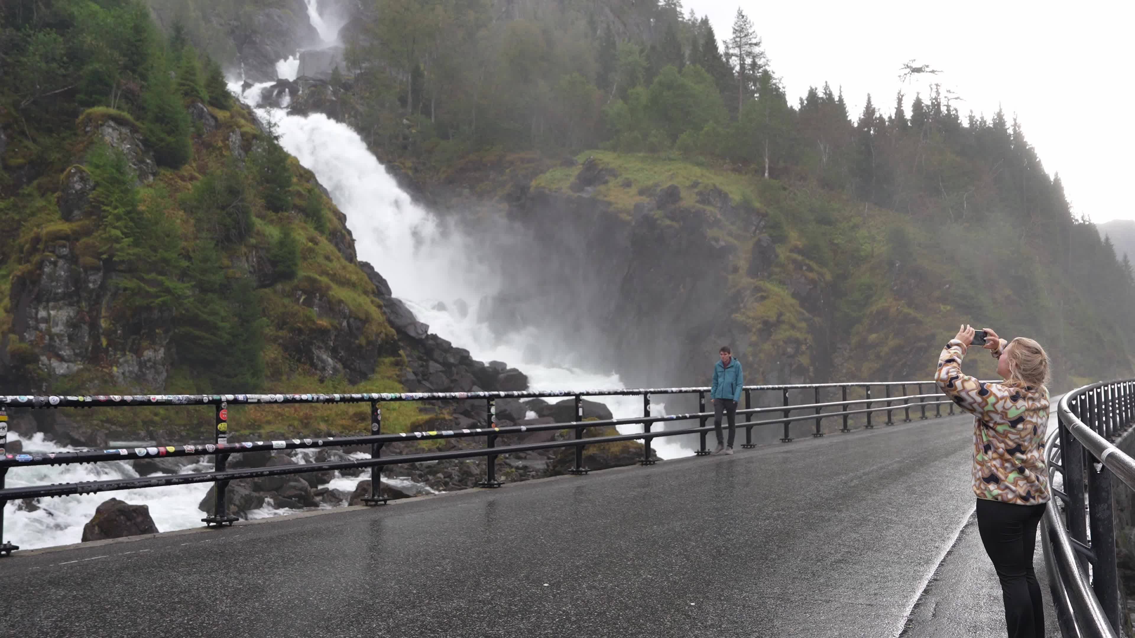Latefossen Waterfall, Norway