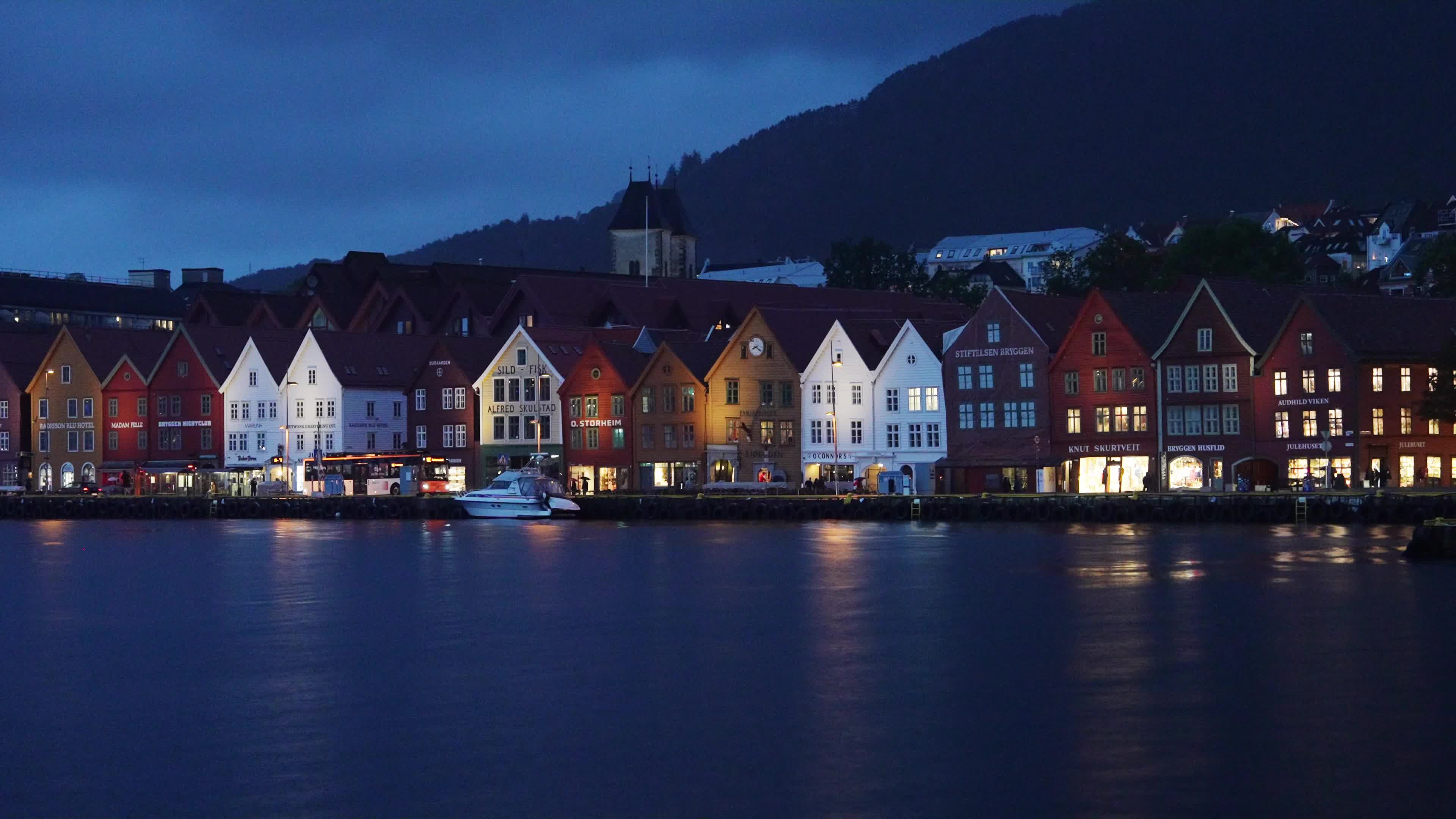Bryggen, the historic Hanseatic Wharf in Bergen
