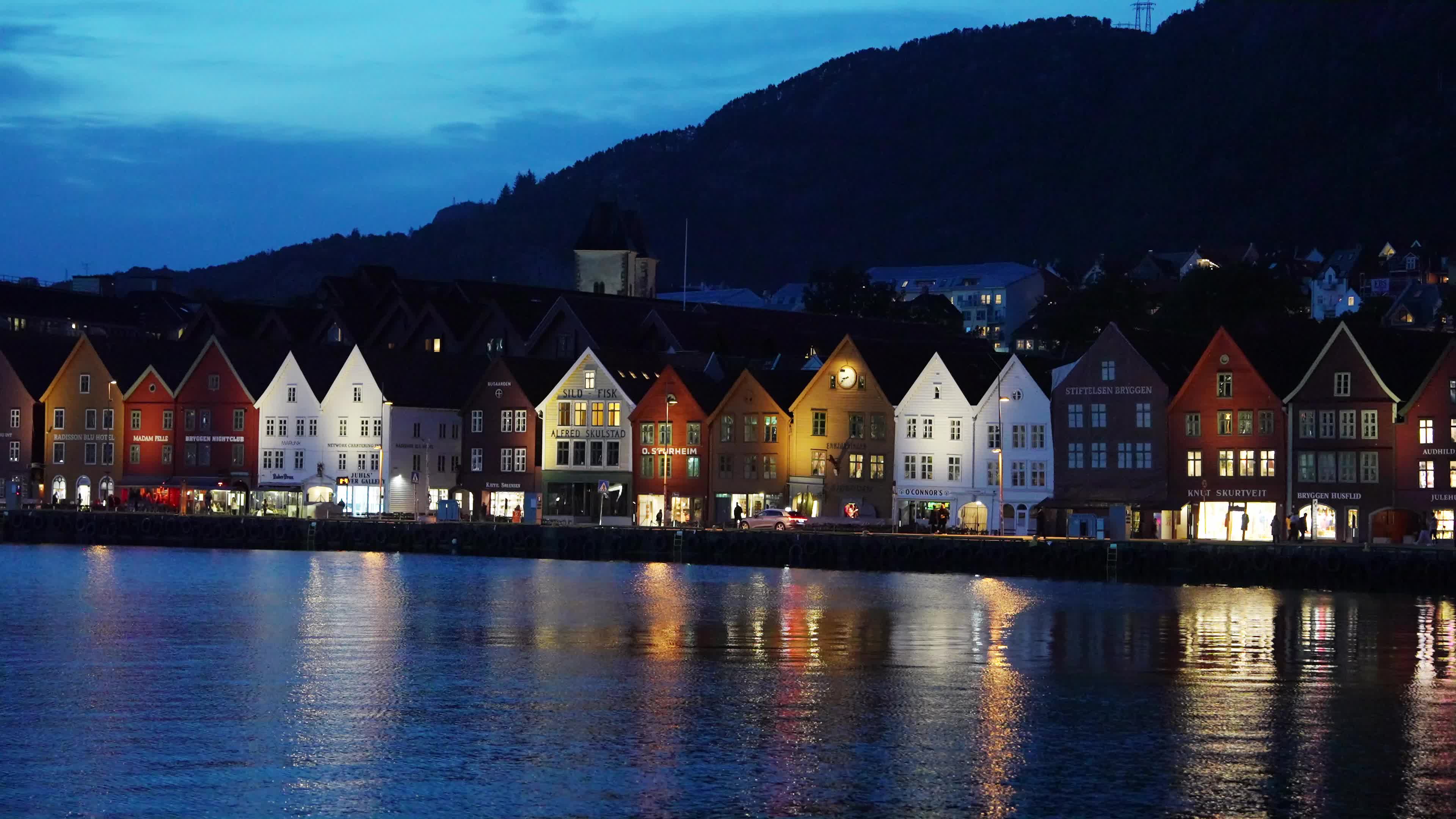 Bryggen, the historic Hanseatic Wharf in Bergen