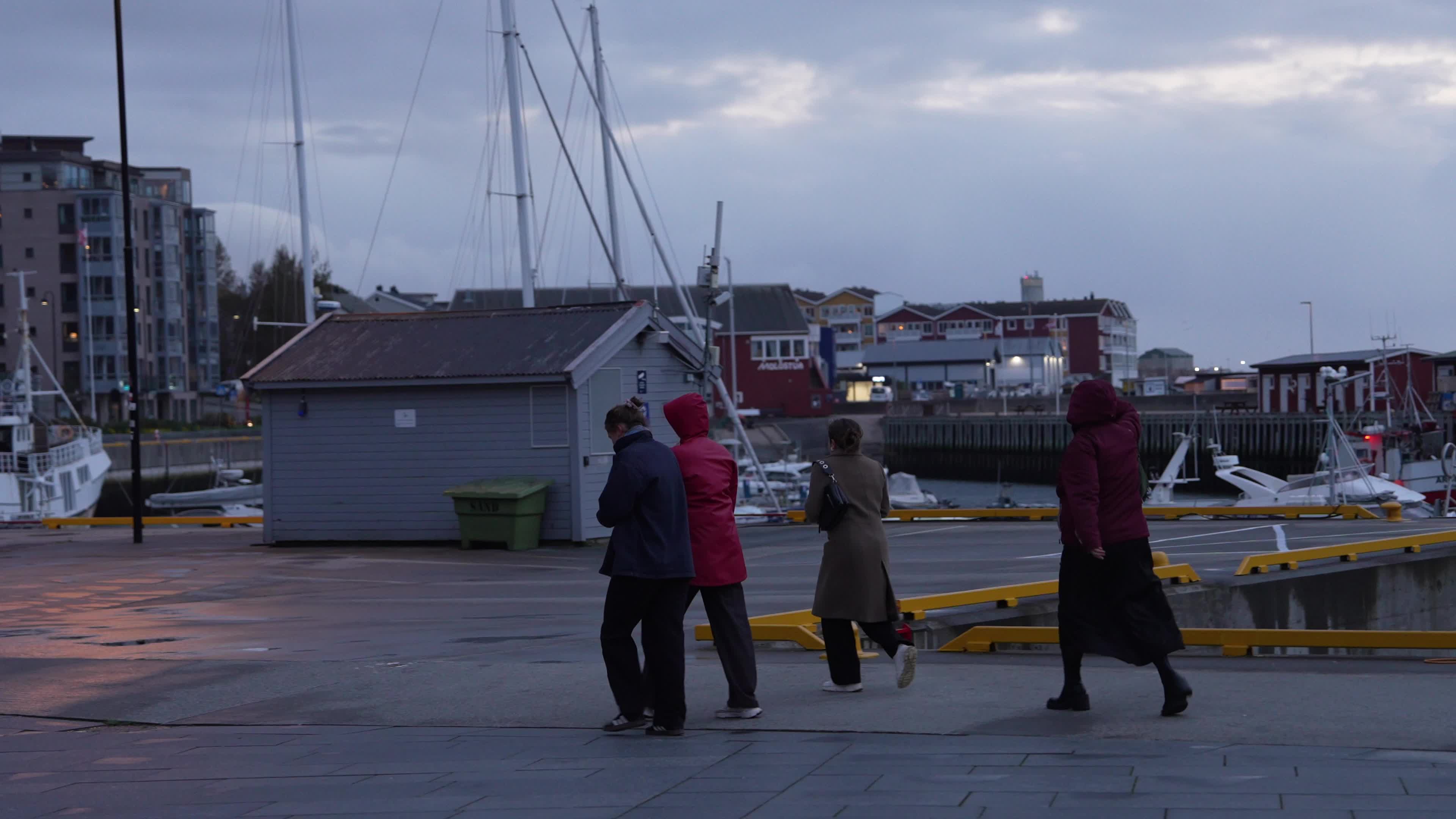 Windy Day In Bodø, Norway, Located North of the Arctic Circle