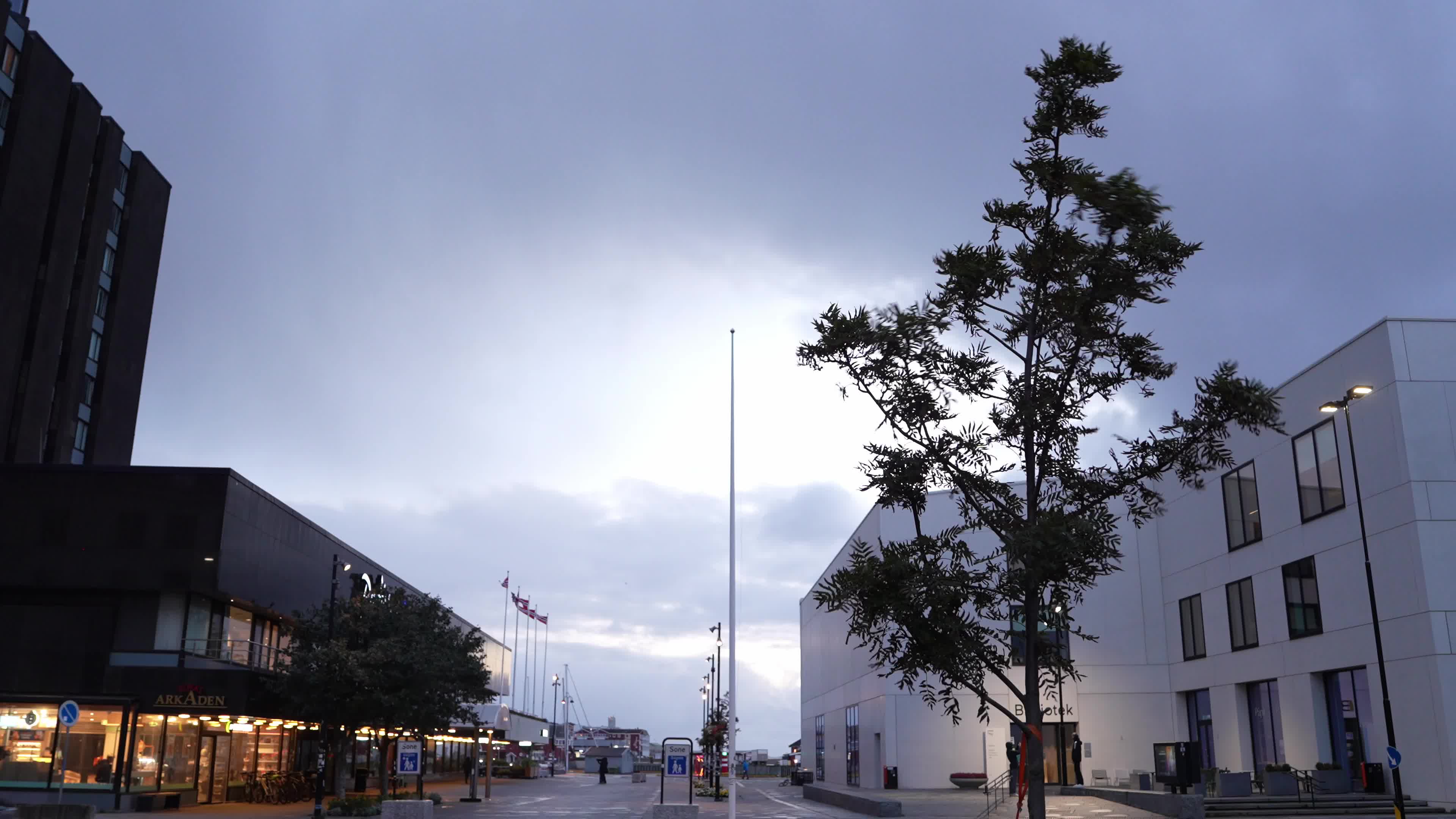 Windy Day In Bodø, Norway, Located North of the Arctic Circle