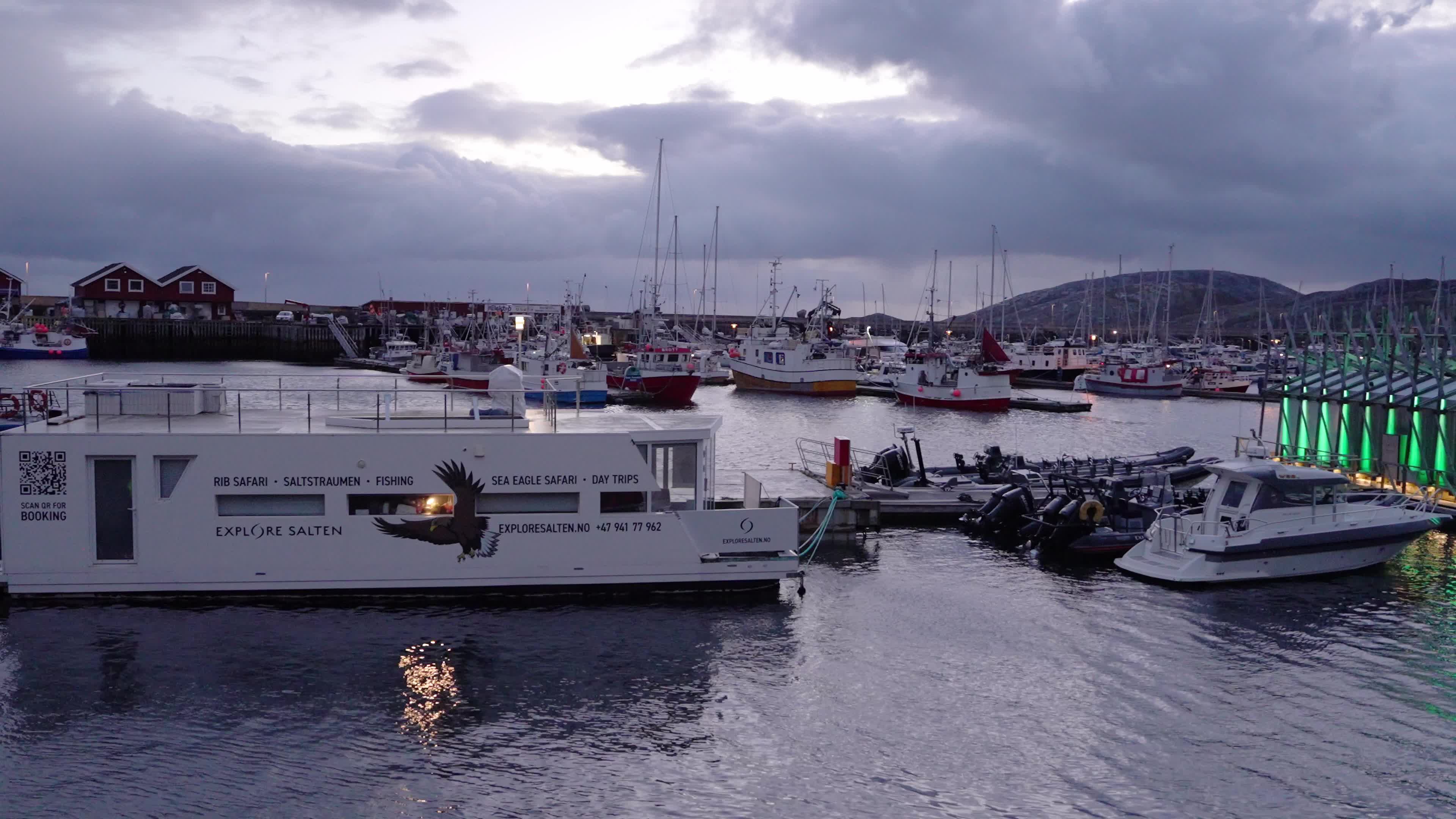 Windy Day In Bodø, Norway, Located North of the Arctic Circle