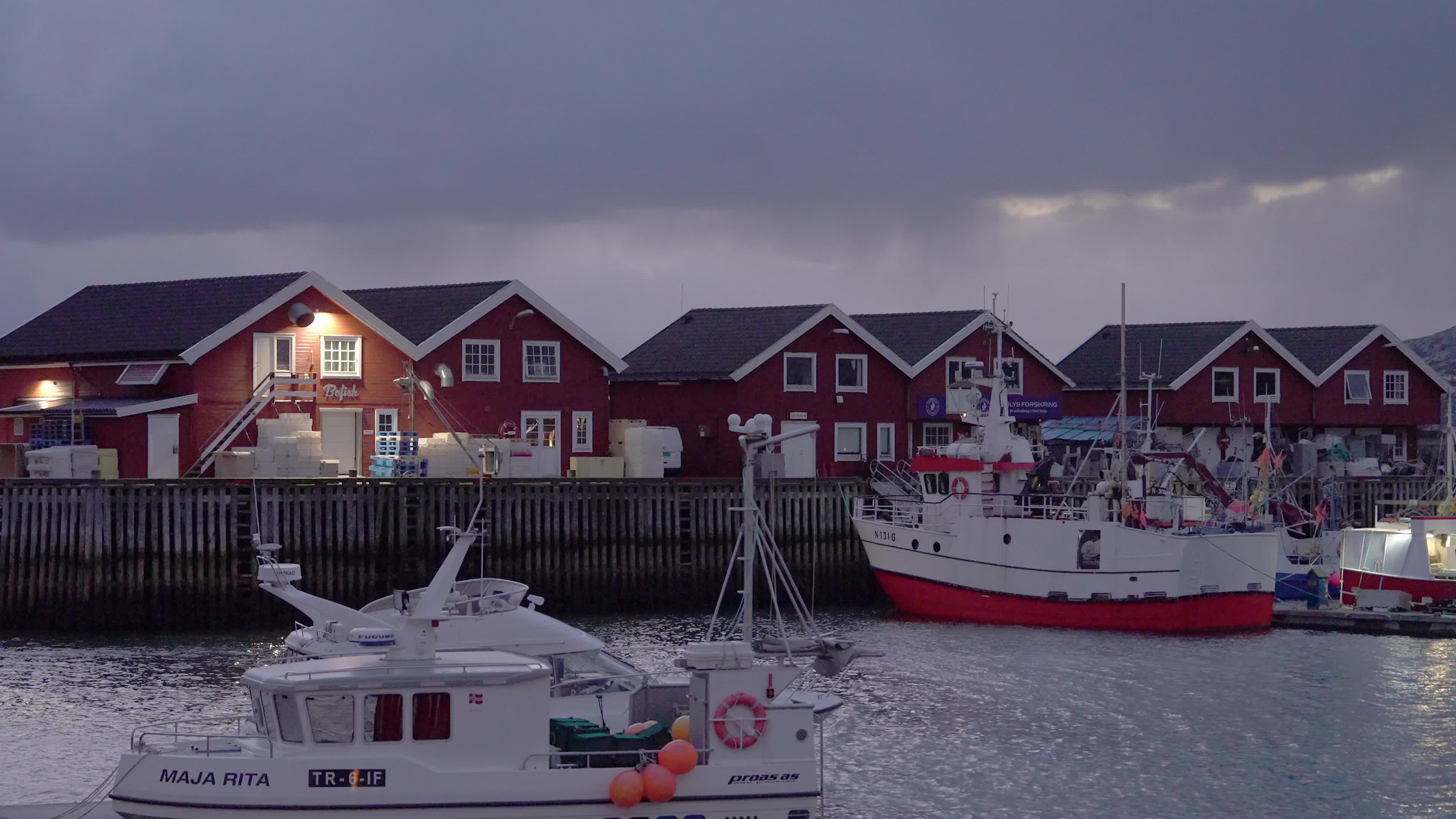 Windy Day In Bodø, Norway, Located North of the Arctic Circle