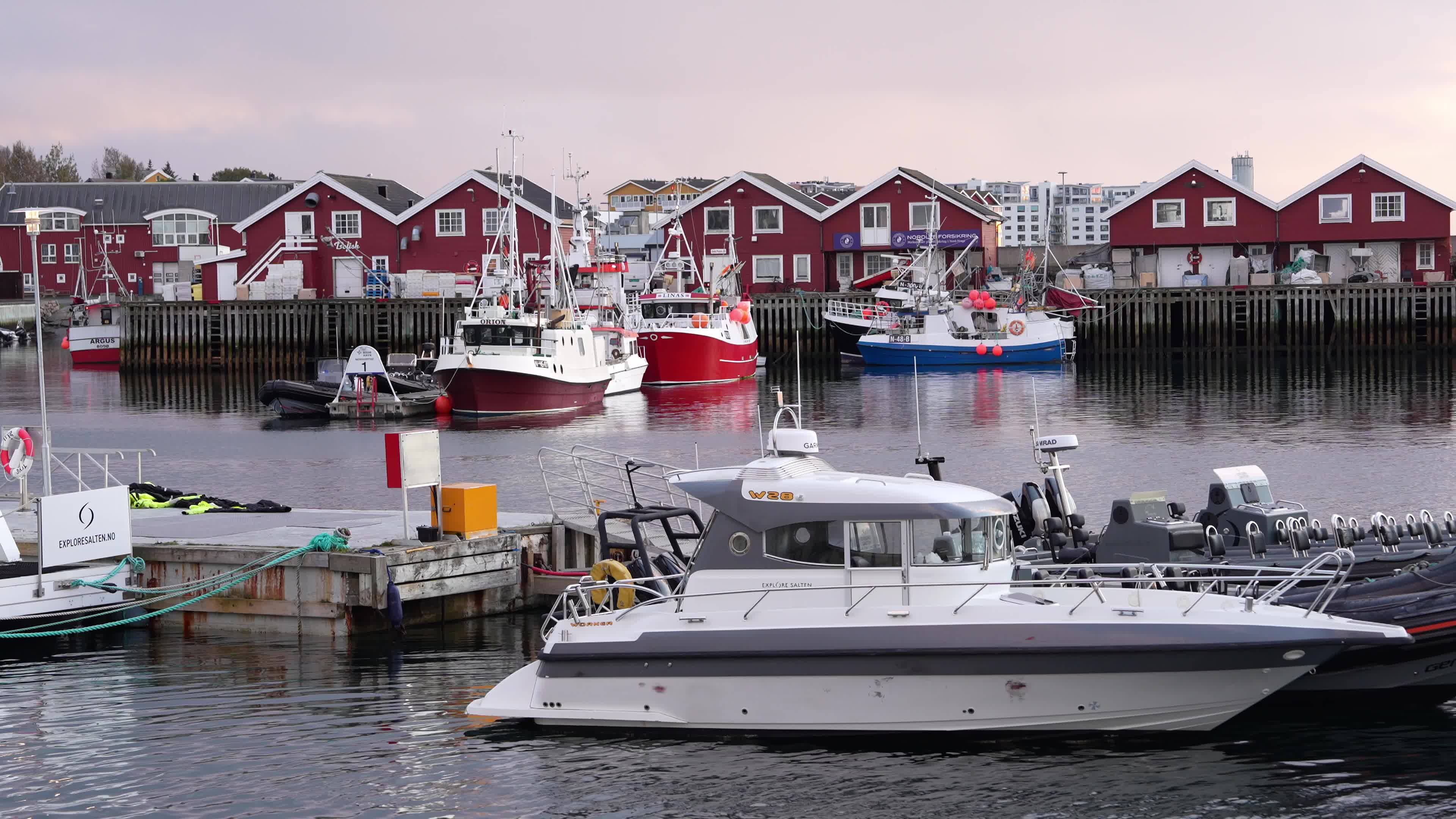 General View of Bodø, Norway, Located North of the Arctic Circle