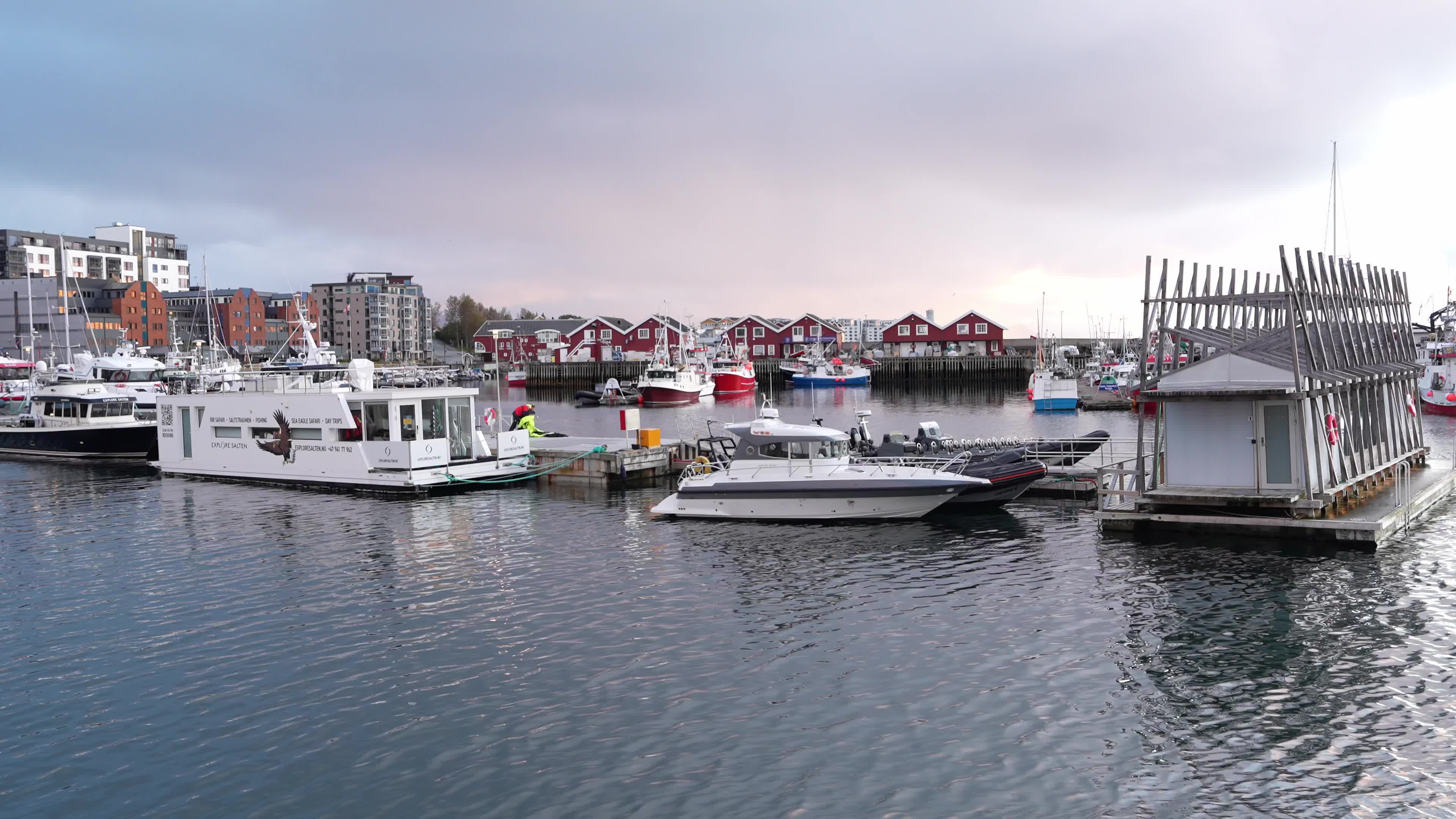 General View of Bodø, Norway, Located North of the Arctic Circle