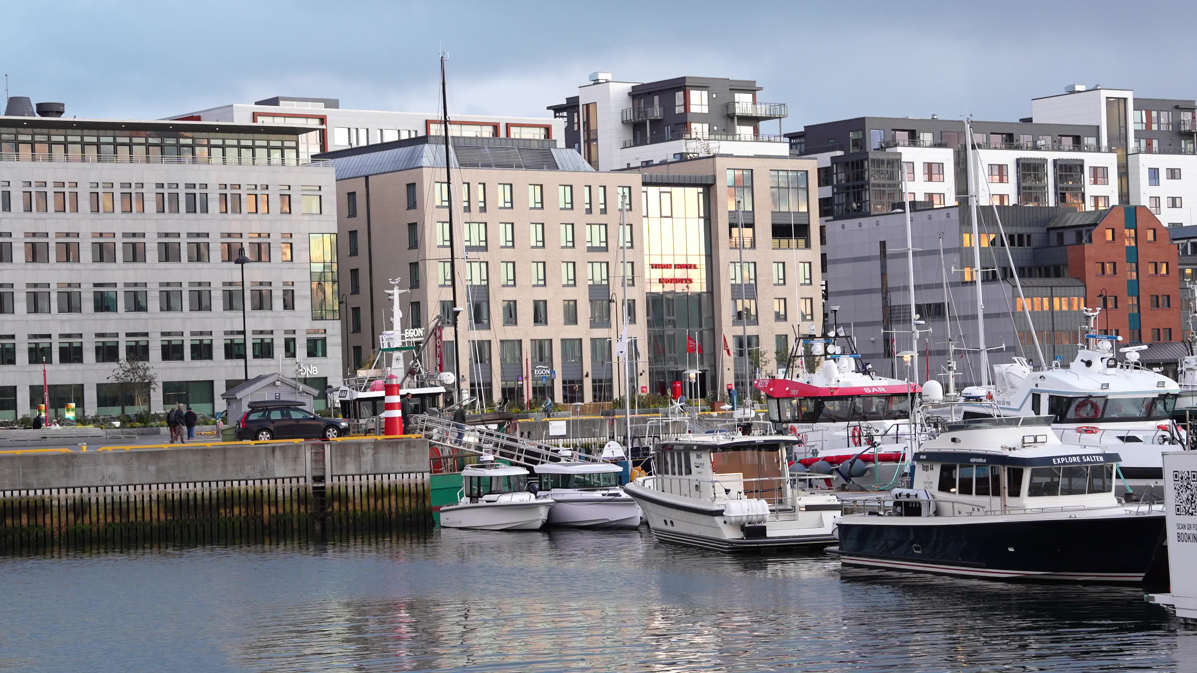 General View of Bodø, Norway, Located North of the Arctic Circle