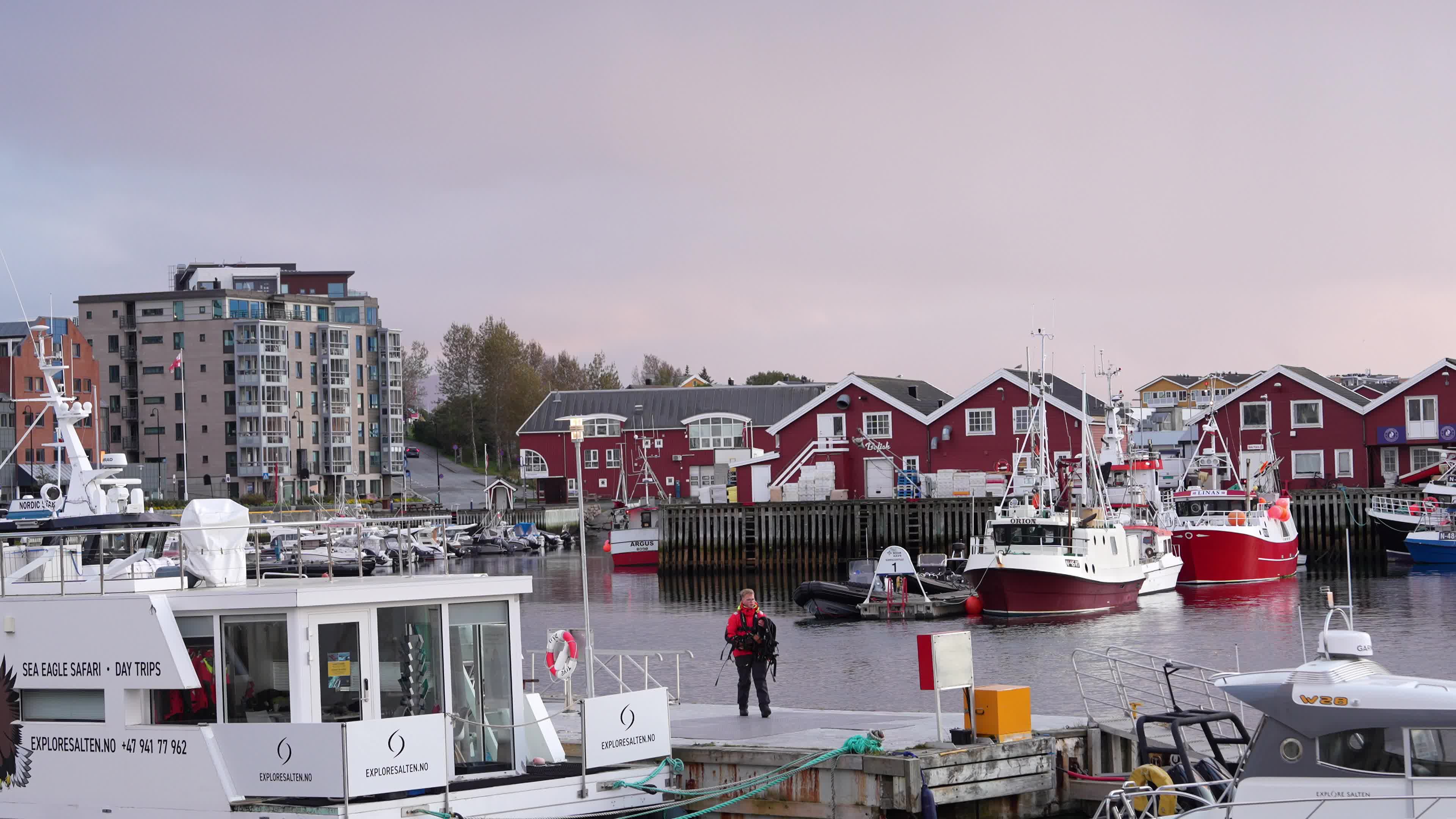 General View of Bodø, Norway, Located North of the Arctic Circle