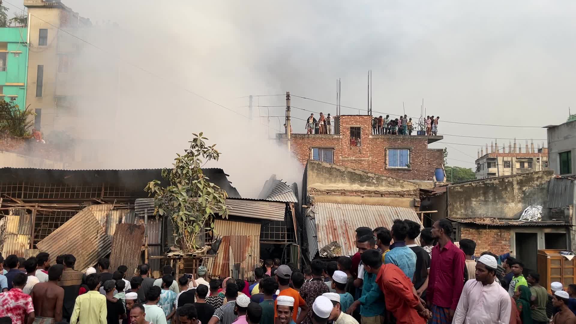 Fire in Dhaka
