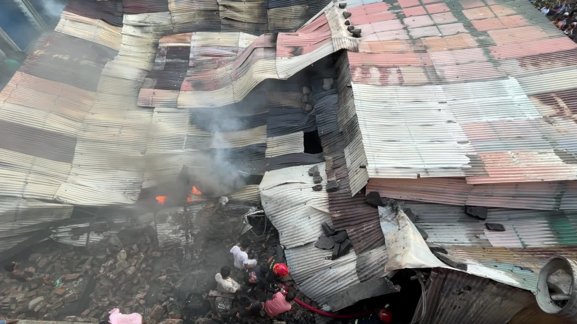 Fire in Dhaka