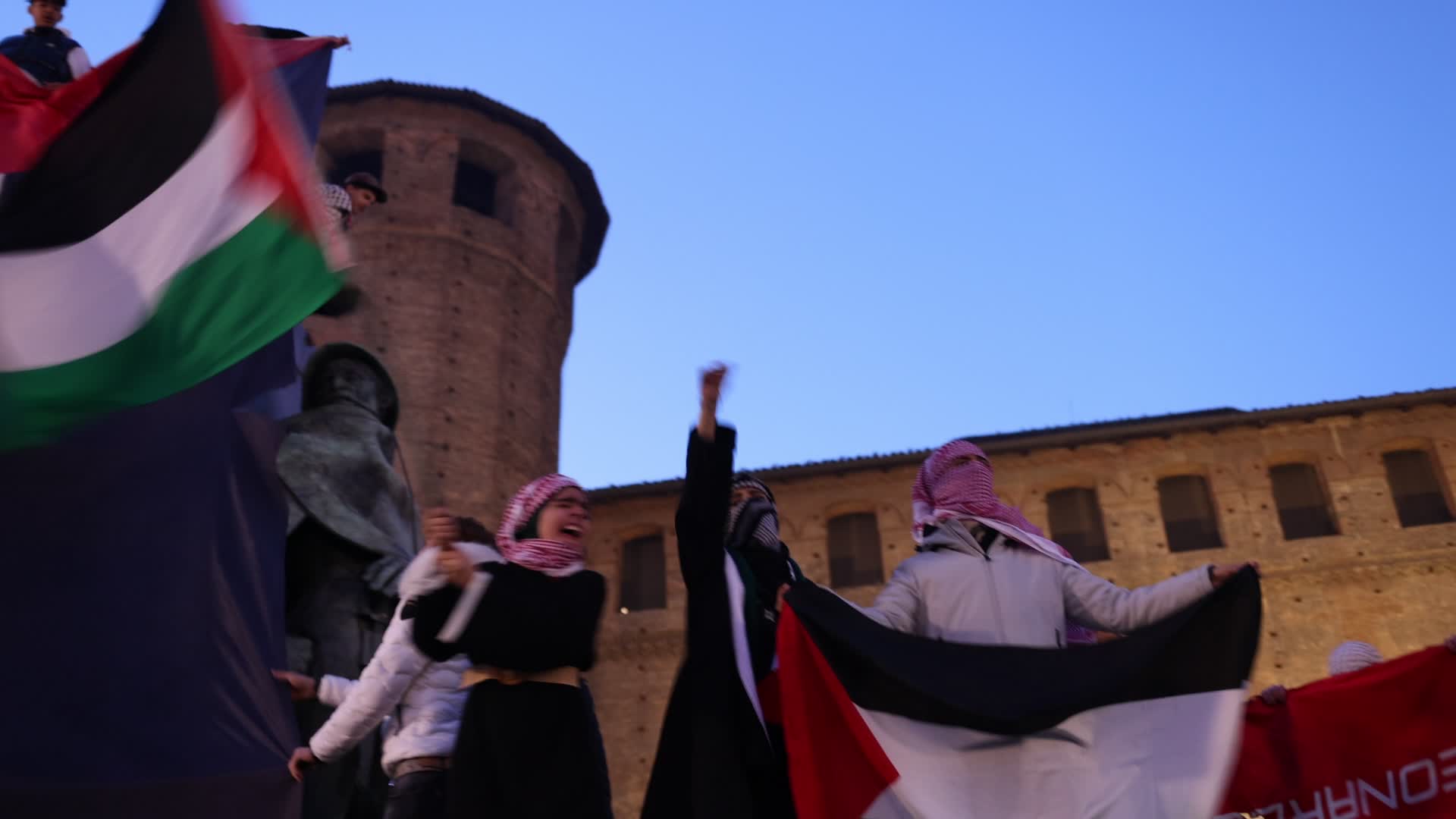 Pro-Palestinian Demonstrations In Turin.