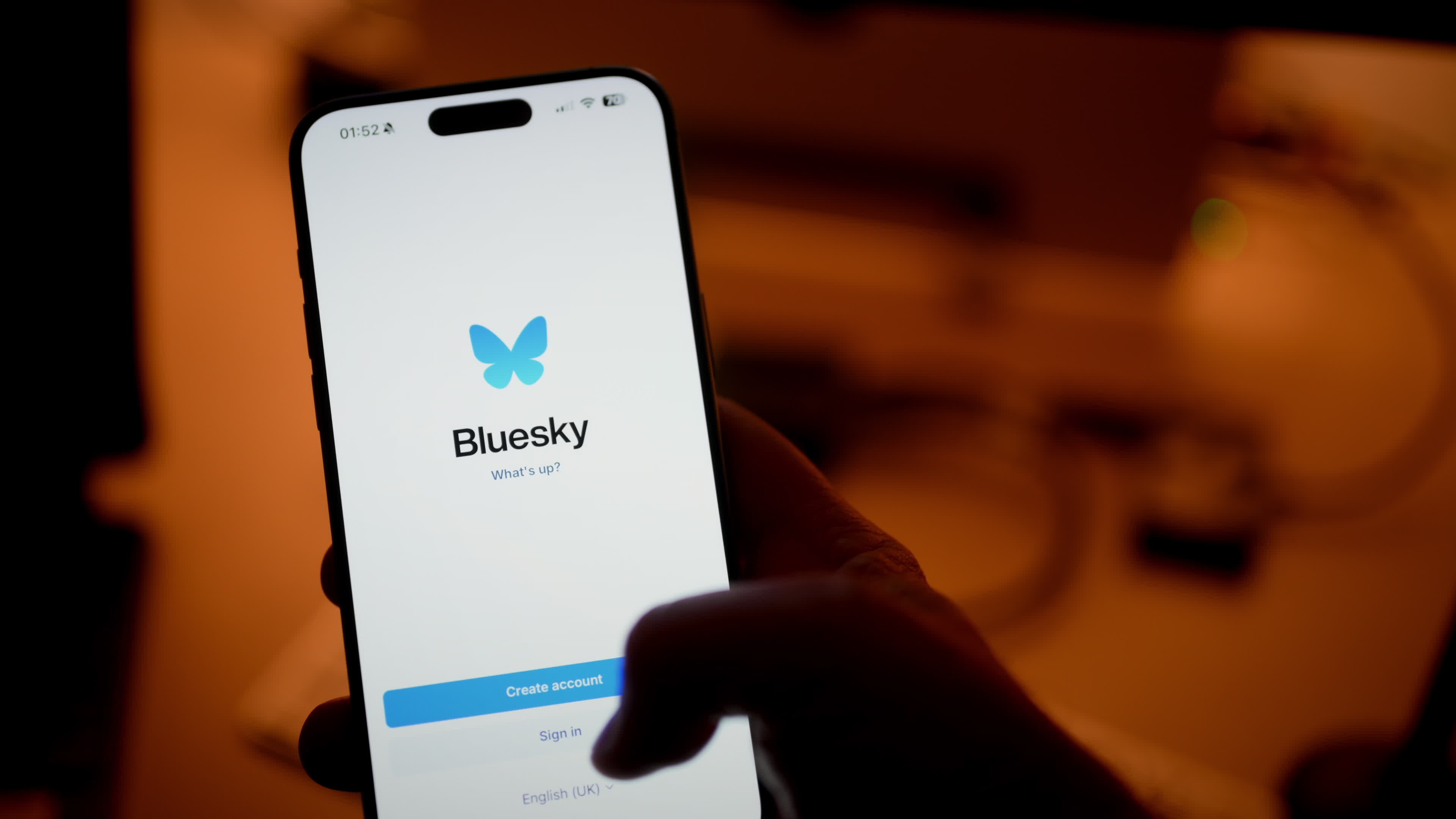 Bluesky Social Media Illustration 