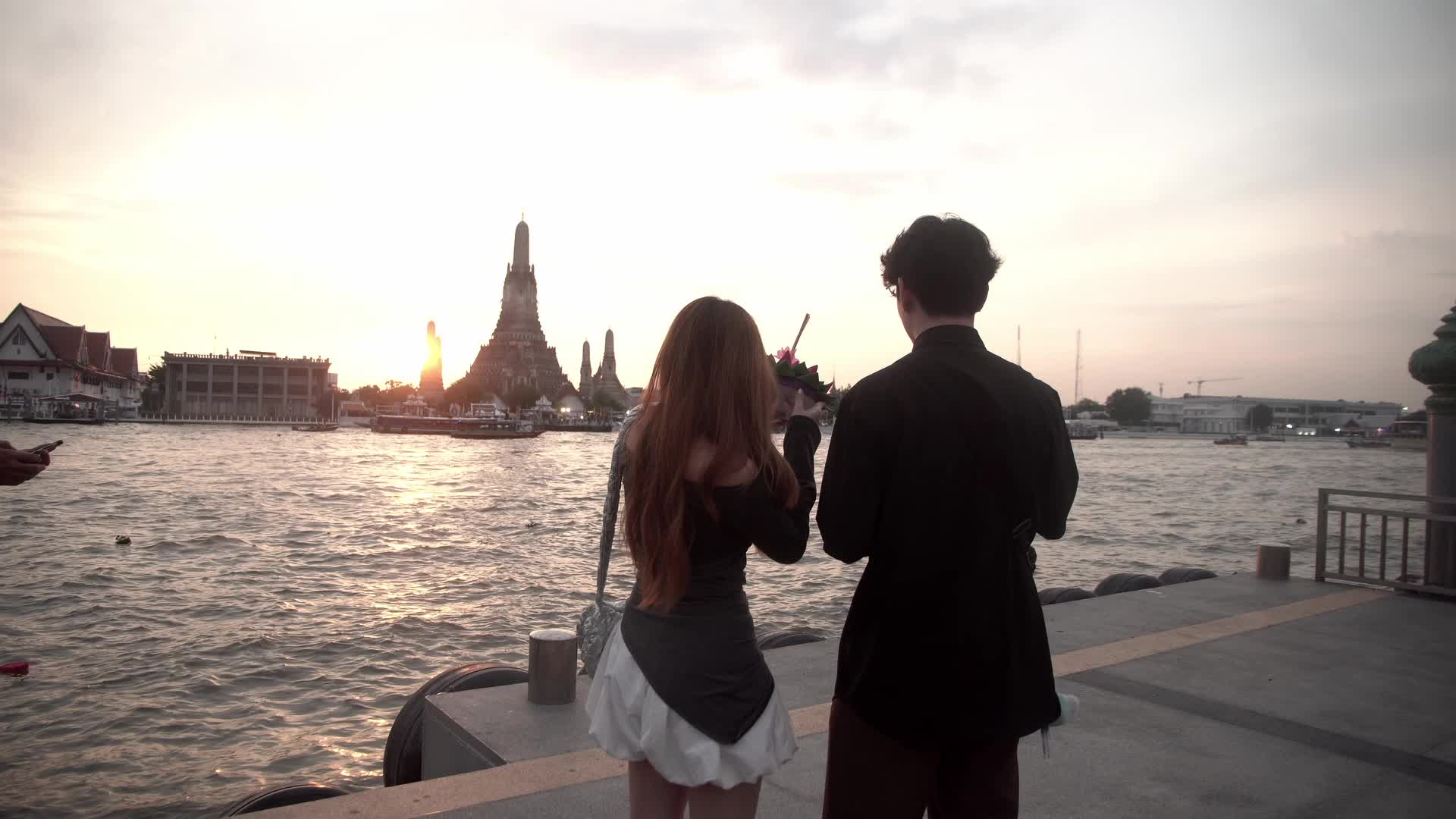 Loy Krathong Festival in Bangkok, Thailand.