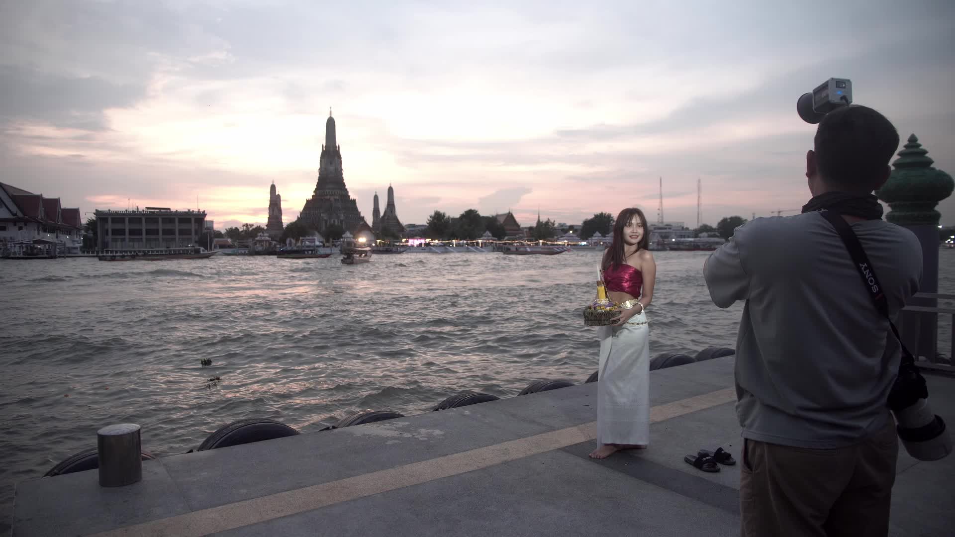 Loy Krathong Festival in Bangkok, Thailand.