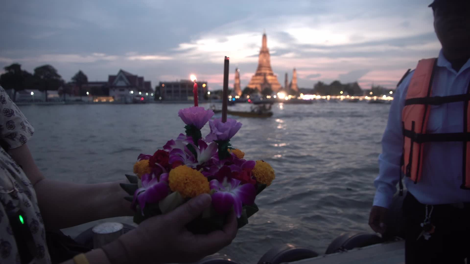 Loy Krathong Festival in Bangkok, Thailand.