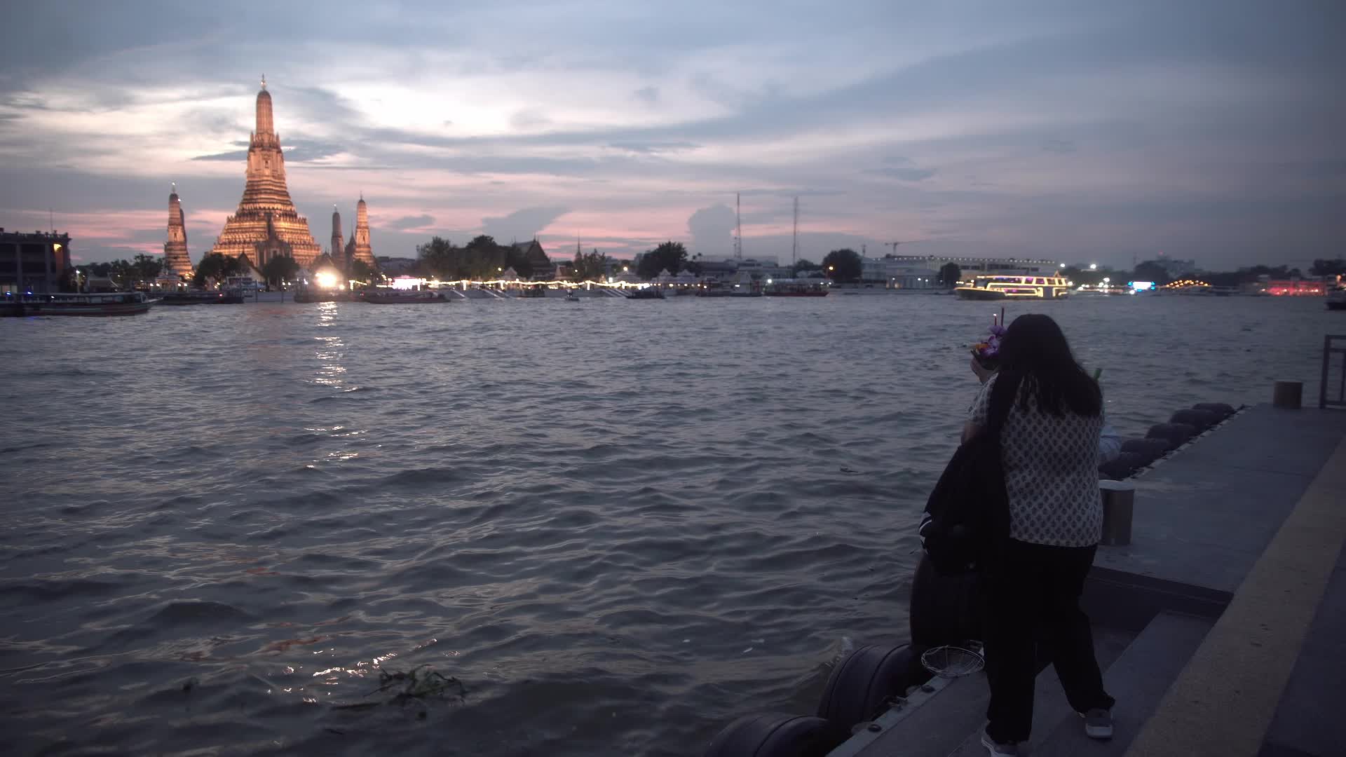 Loy Krathong Festival in Bangkok, Thailand.