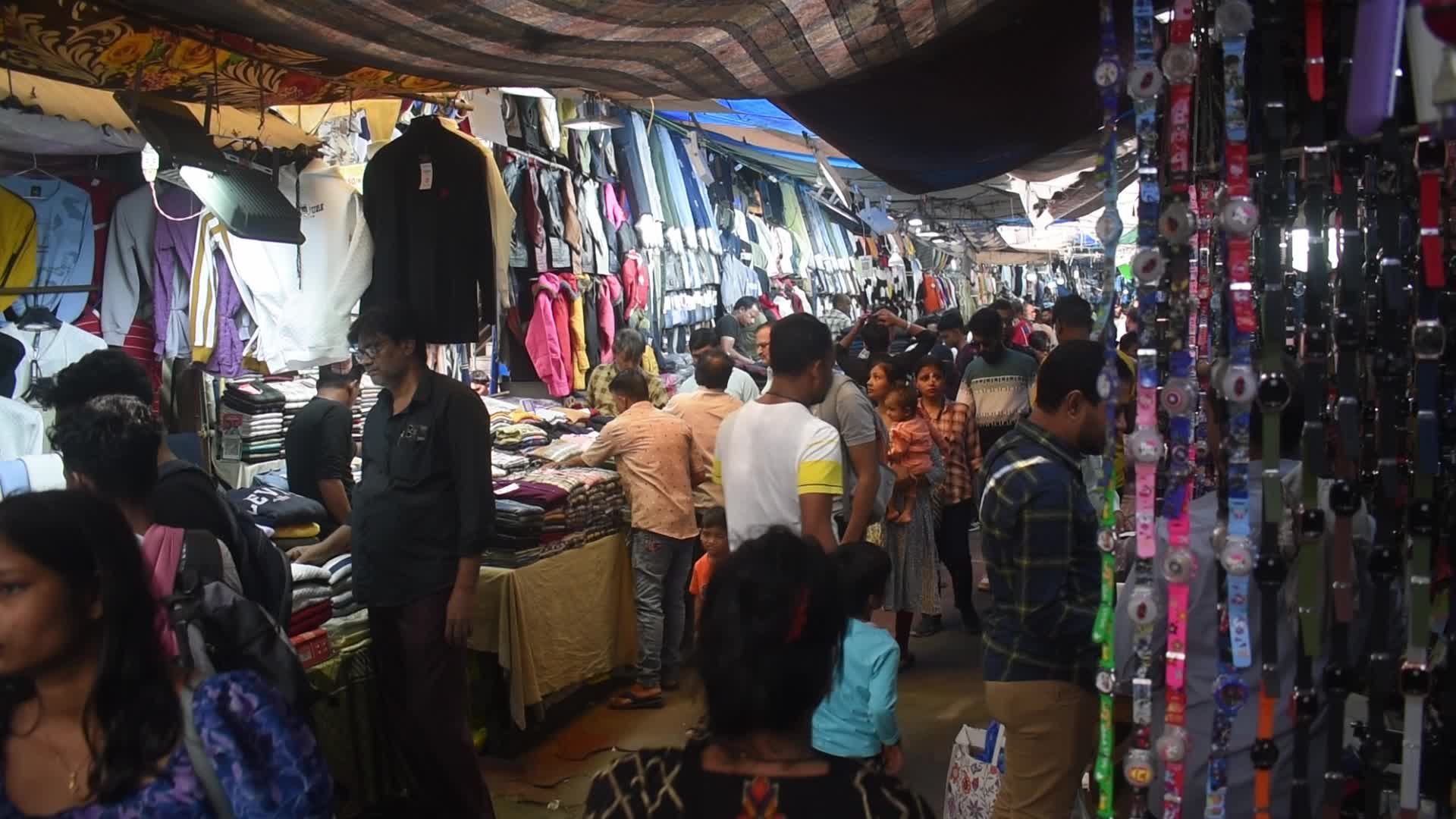 Garments Market In Kolkata, India
