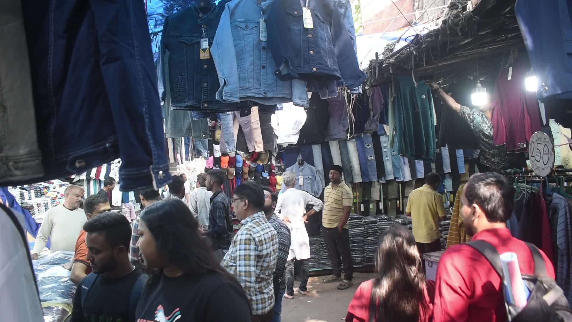 Garments Market In Kolkata, India