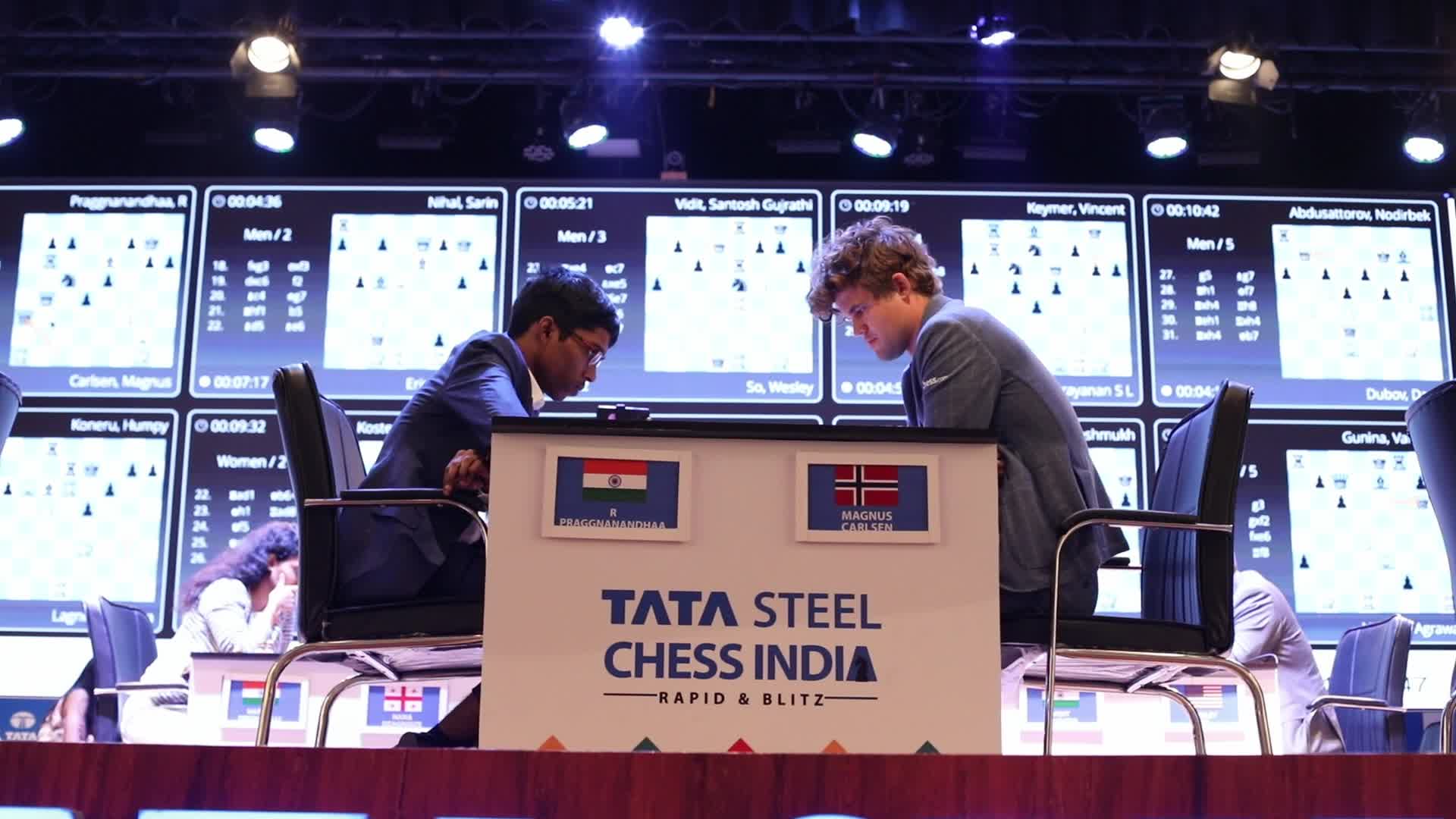 First day of 6th Tata Steel Chess India Rapid & Blitz in Kolkata