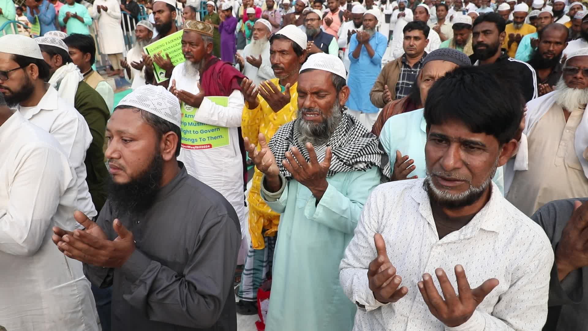 WAQF Amendment Bill 2024 protest in Kolkata, India