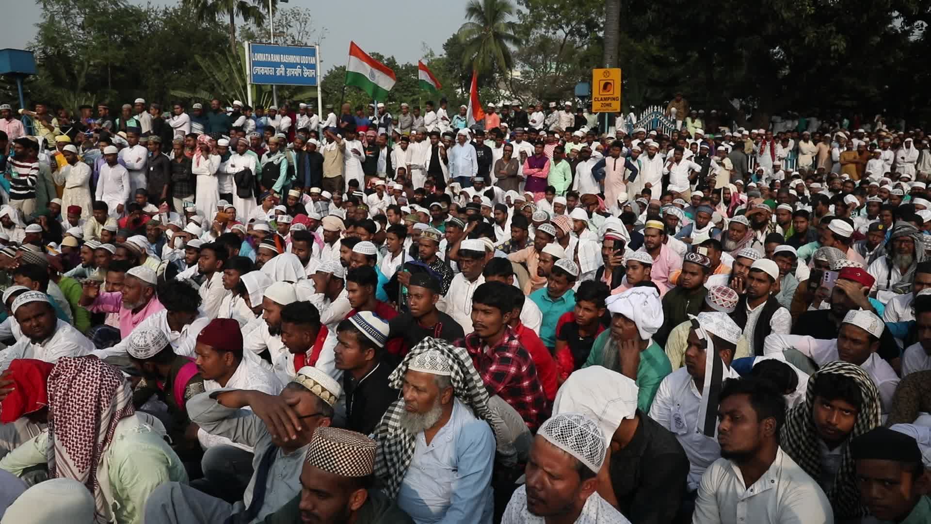 WAQF Amendment Bill 2024 protest in Kolkata, India