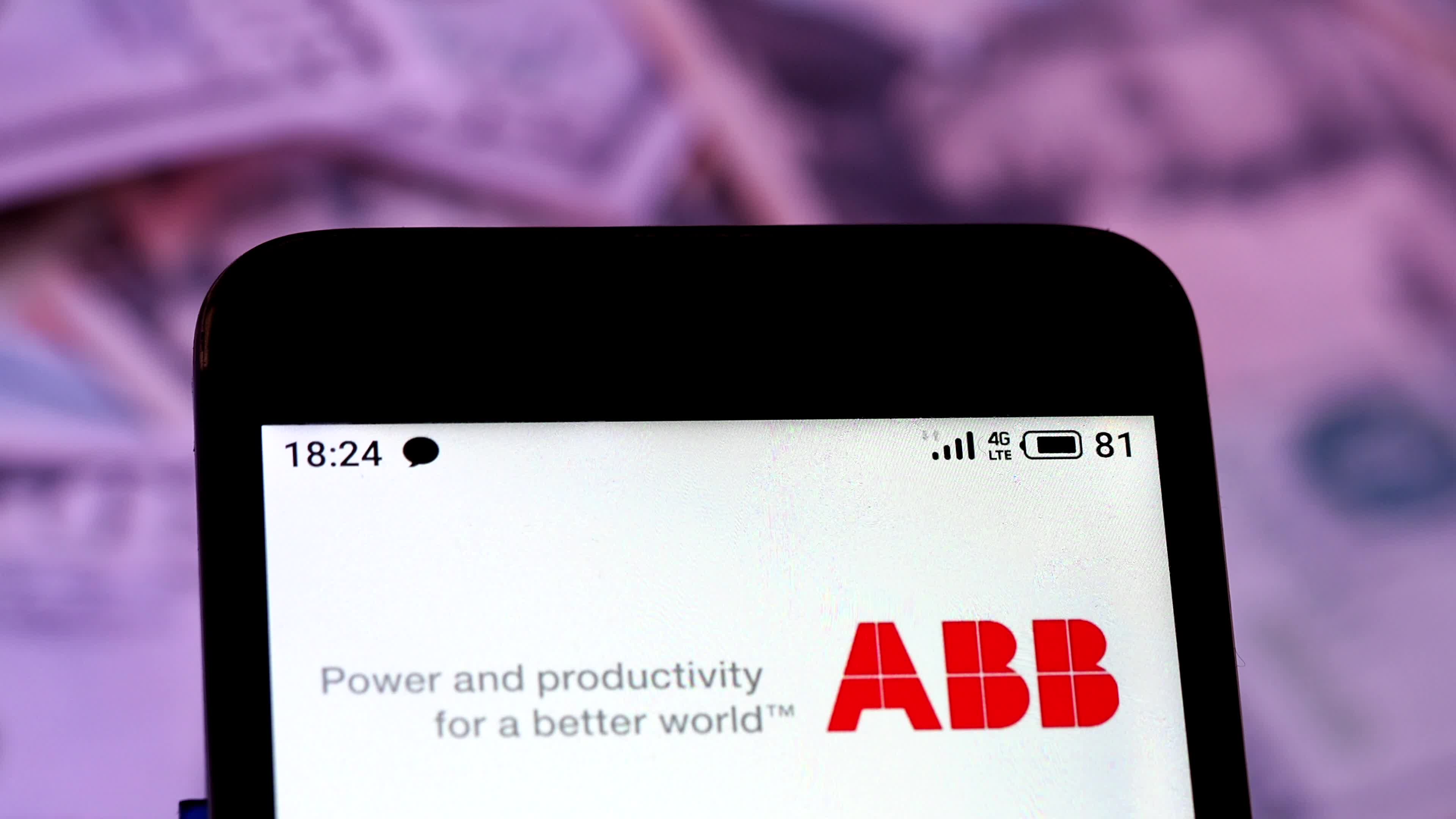 Video illustration the logo of ABB
