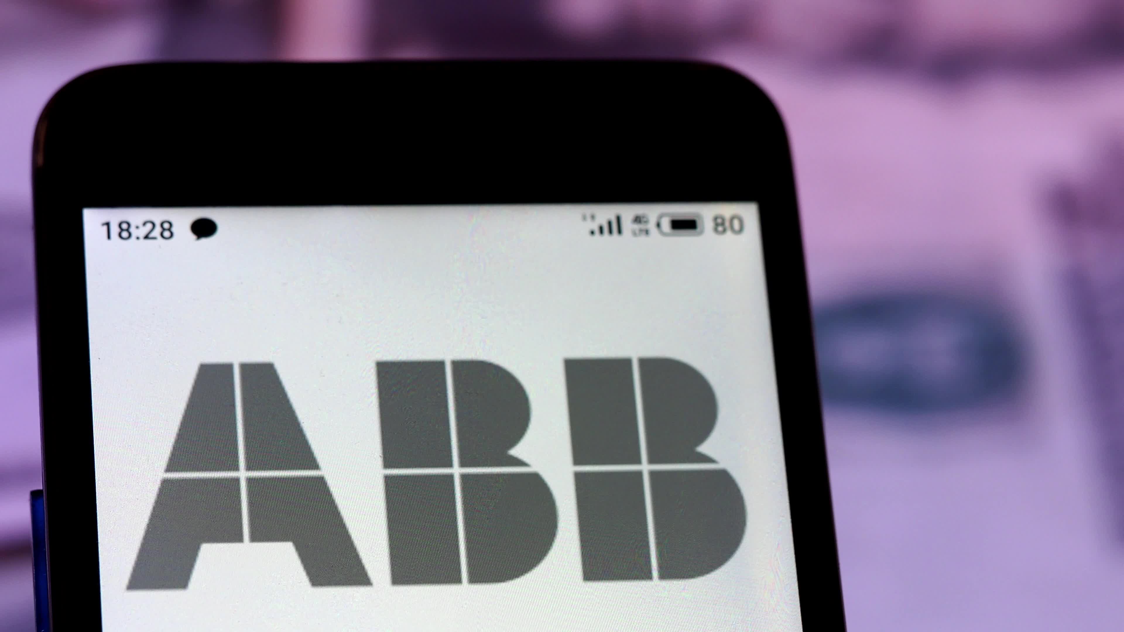 Video illustration the logo of ABB