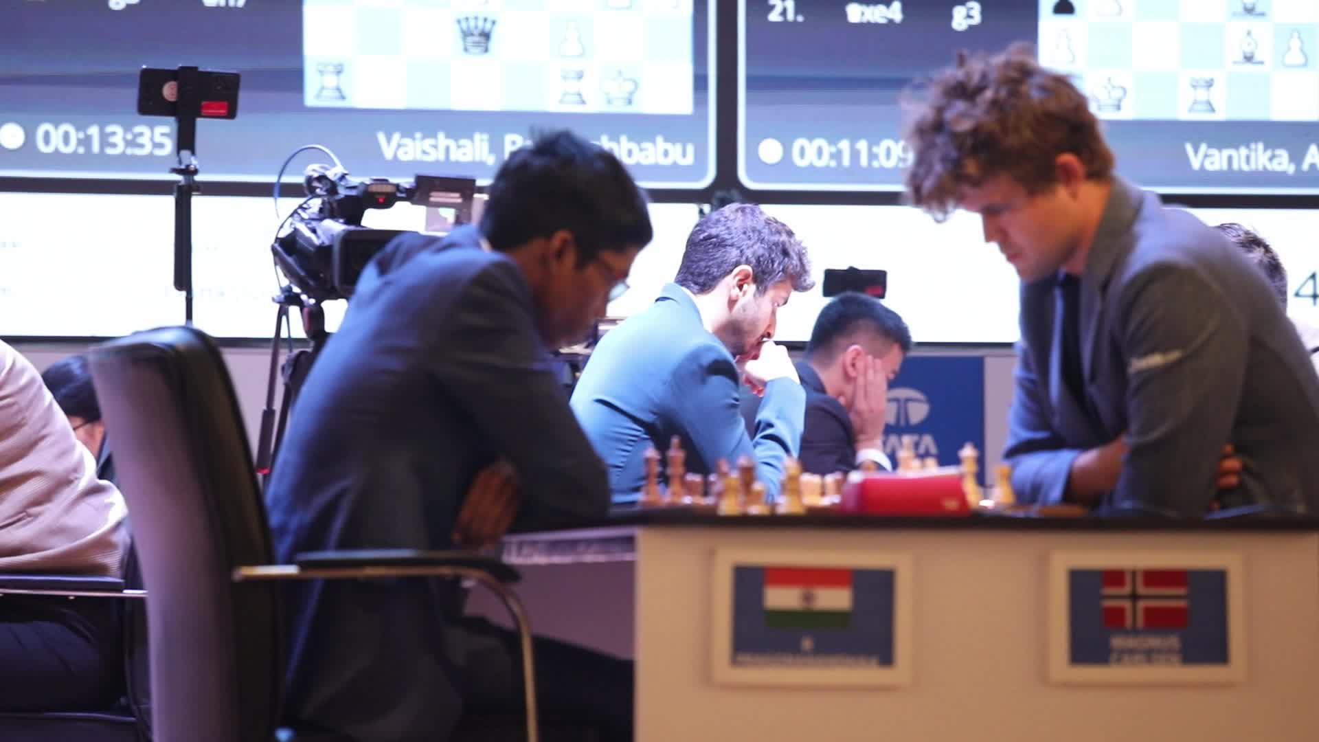 First day of 6th Tata Steel Chess India Rapid & Blitz in Kolkata