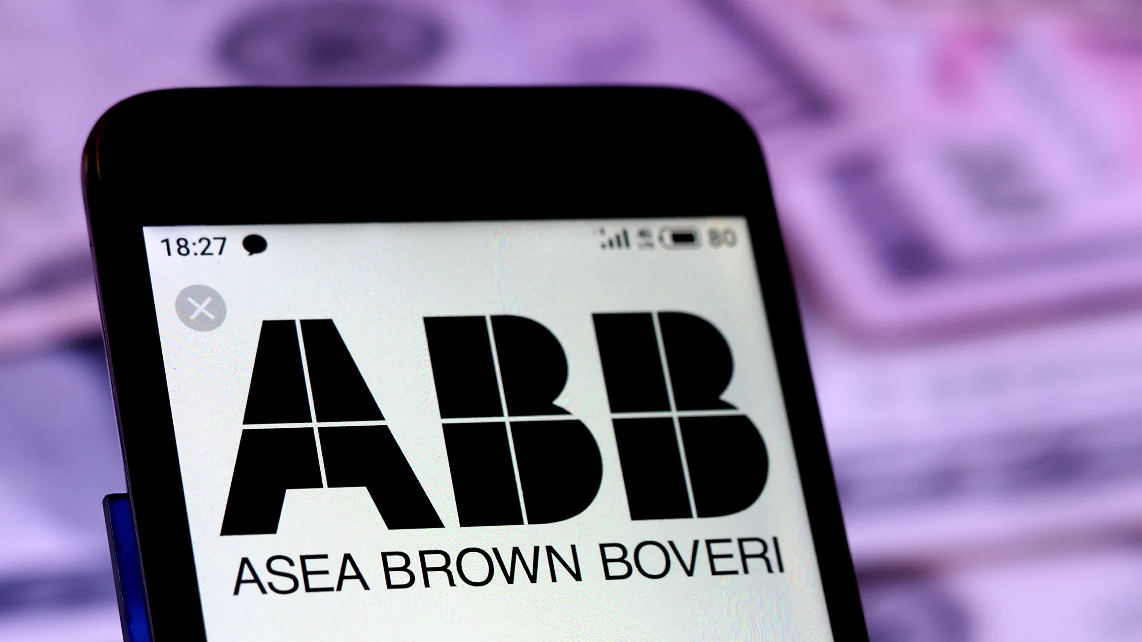 Video illustration the logo of ABB