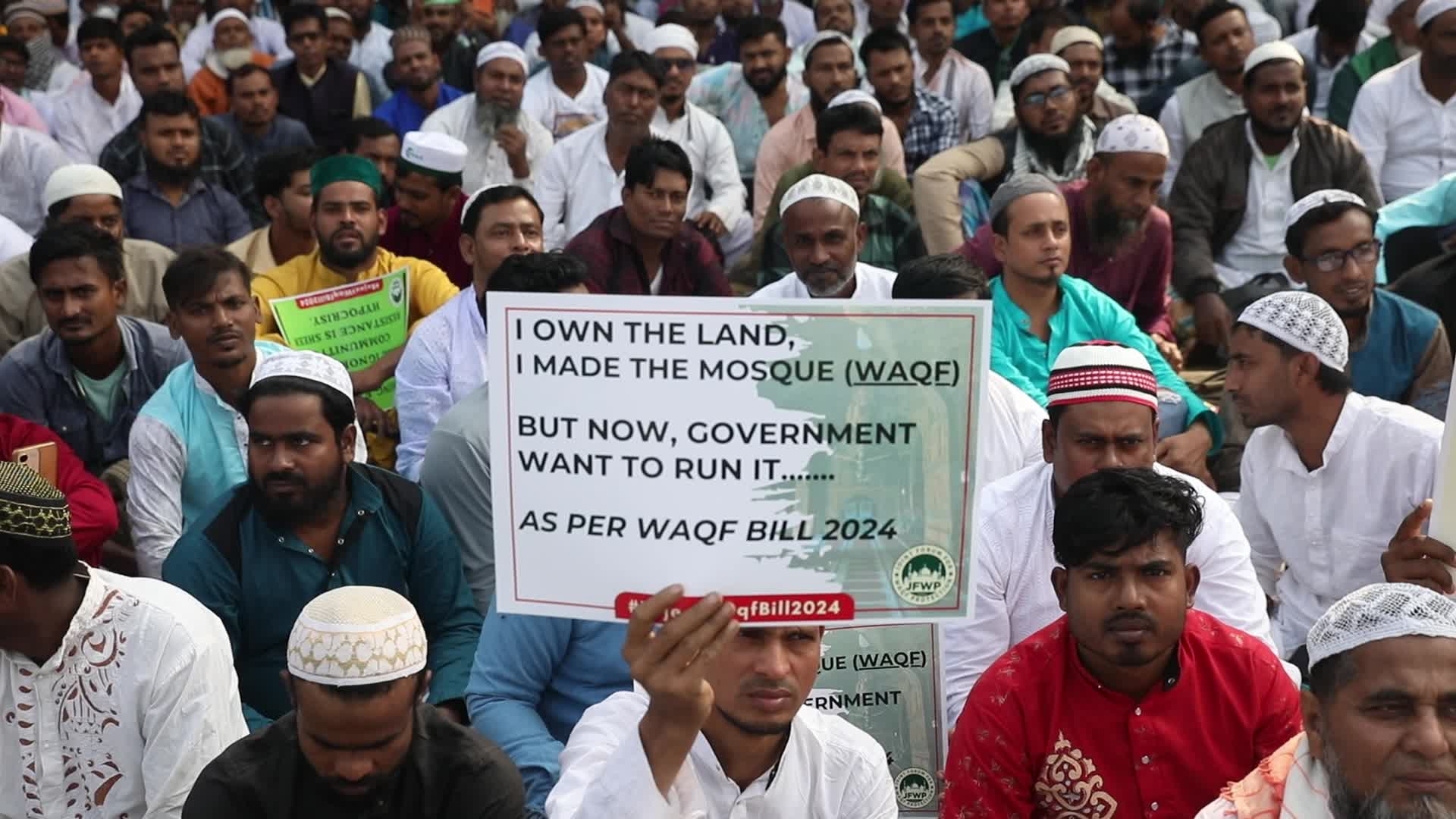 WAQF Amendment Bill 2024 protest in Kolkata, India