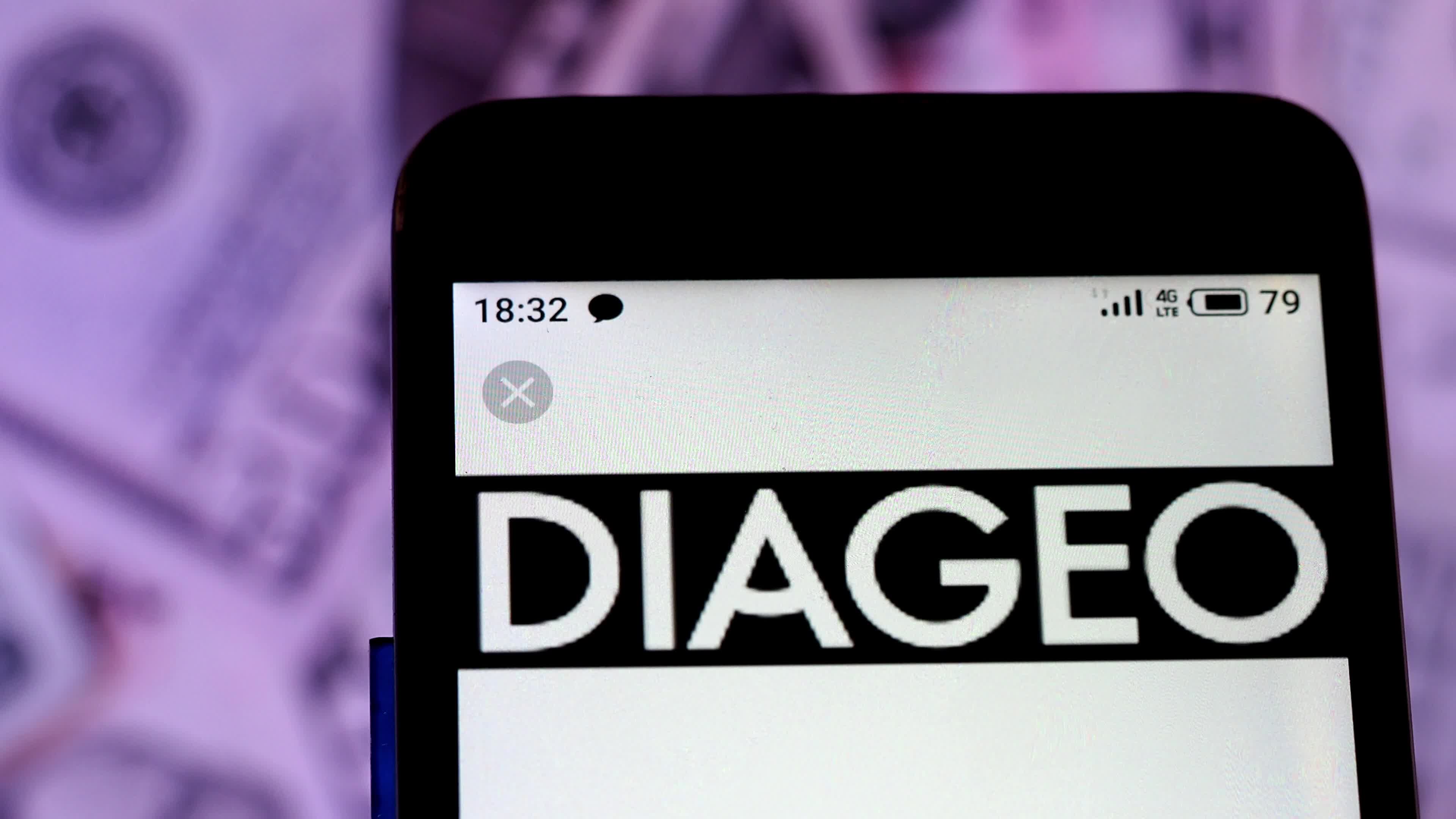 Video illustration the logo of Diageo