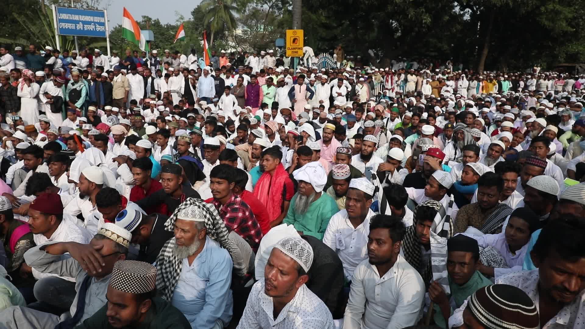 WAQF Amendment Bill 2024 protest in Kolkata, India