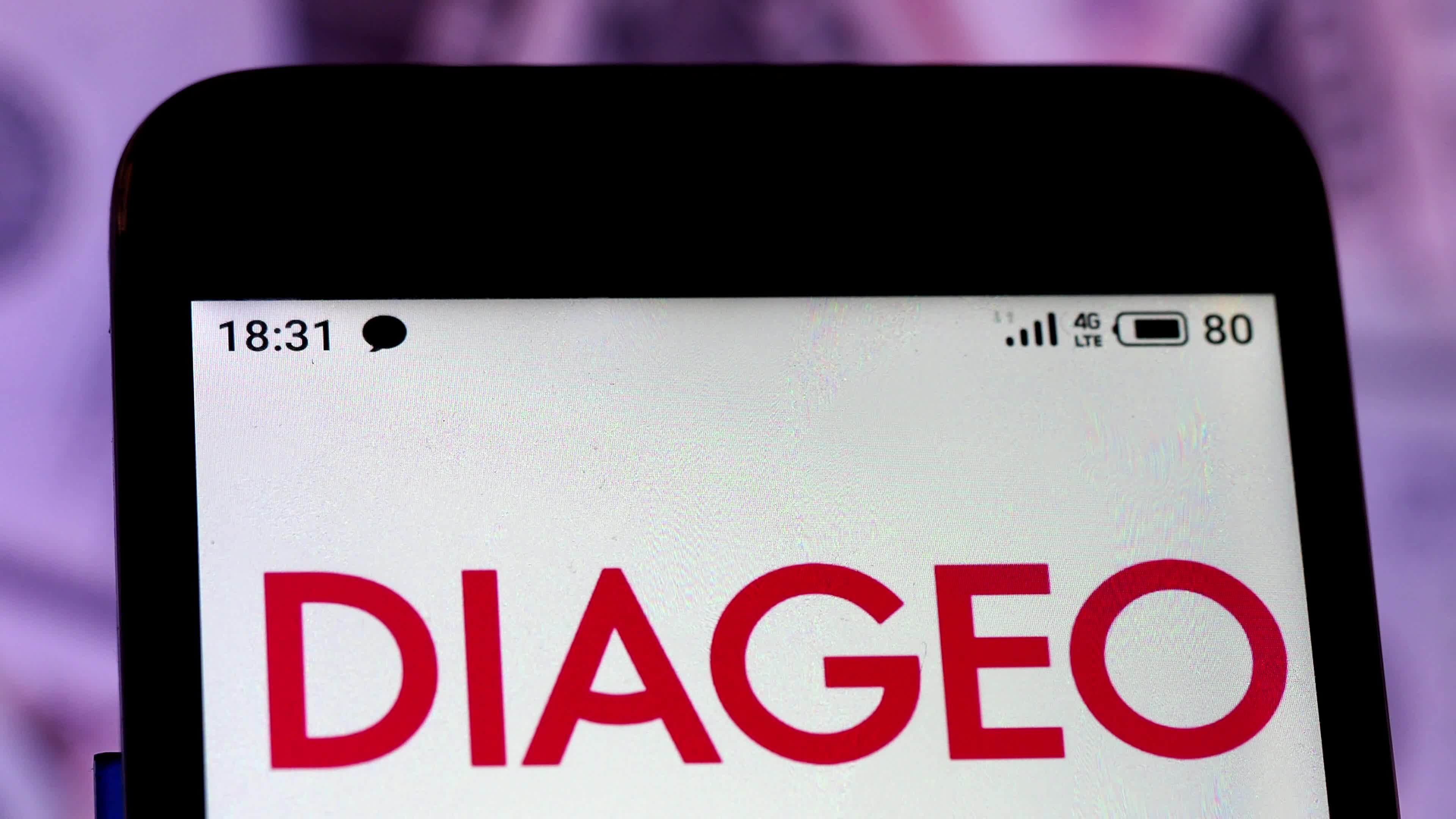 Video illustration the logo of Diageo