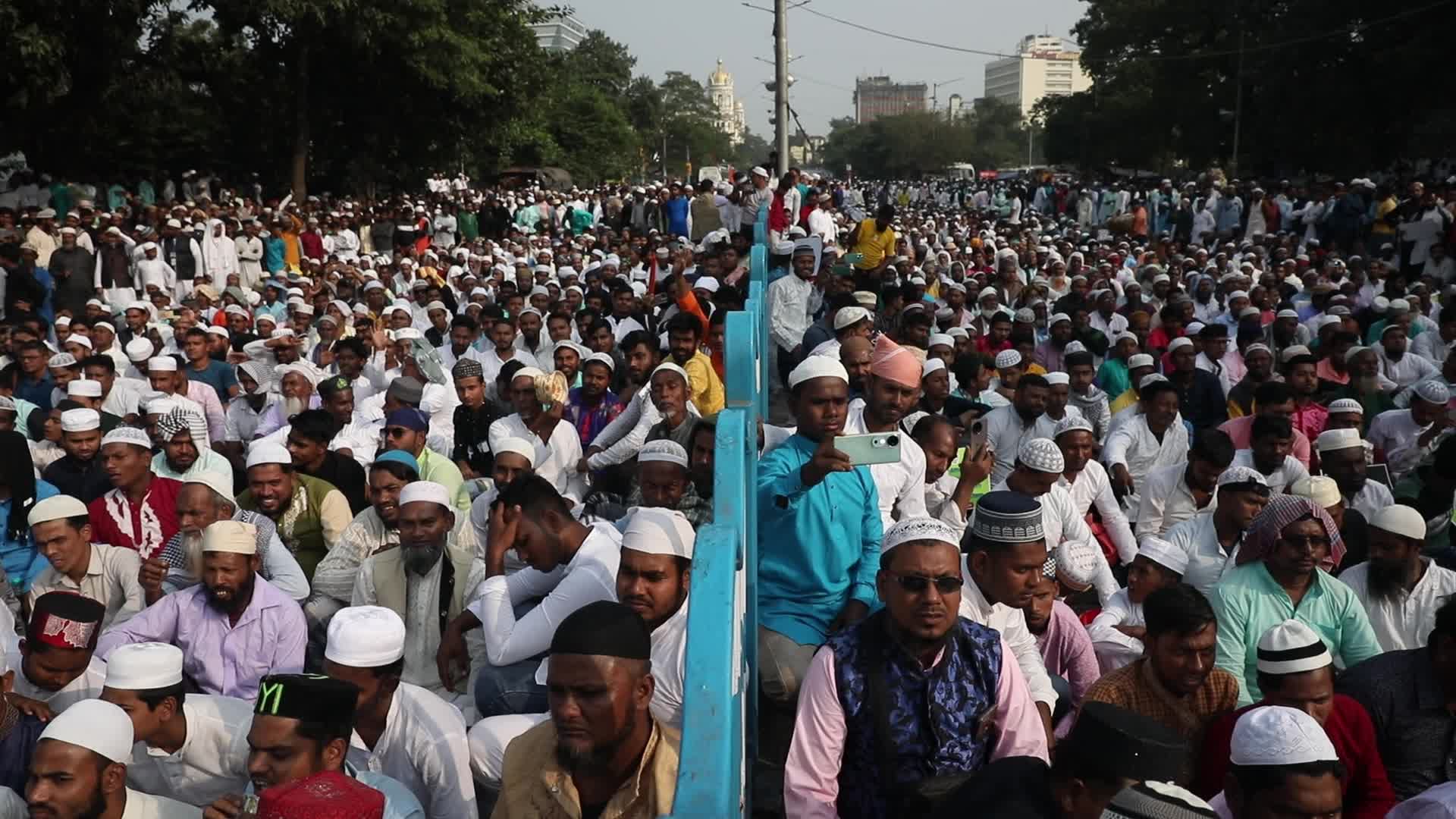 WAQF Amendment Bill 2024 protest in Kolkata, India