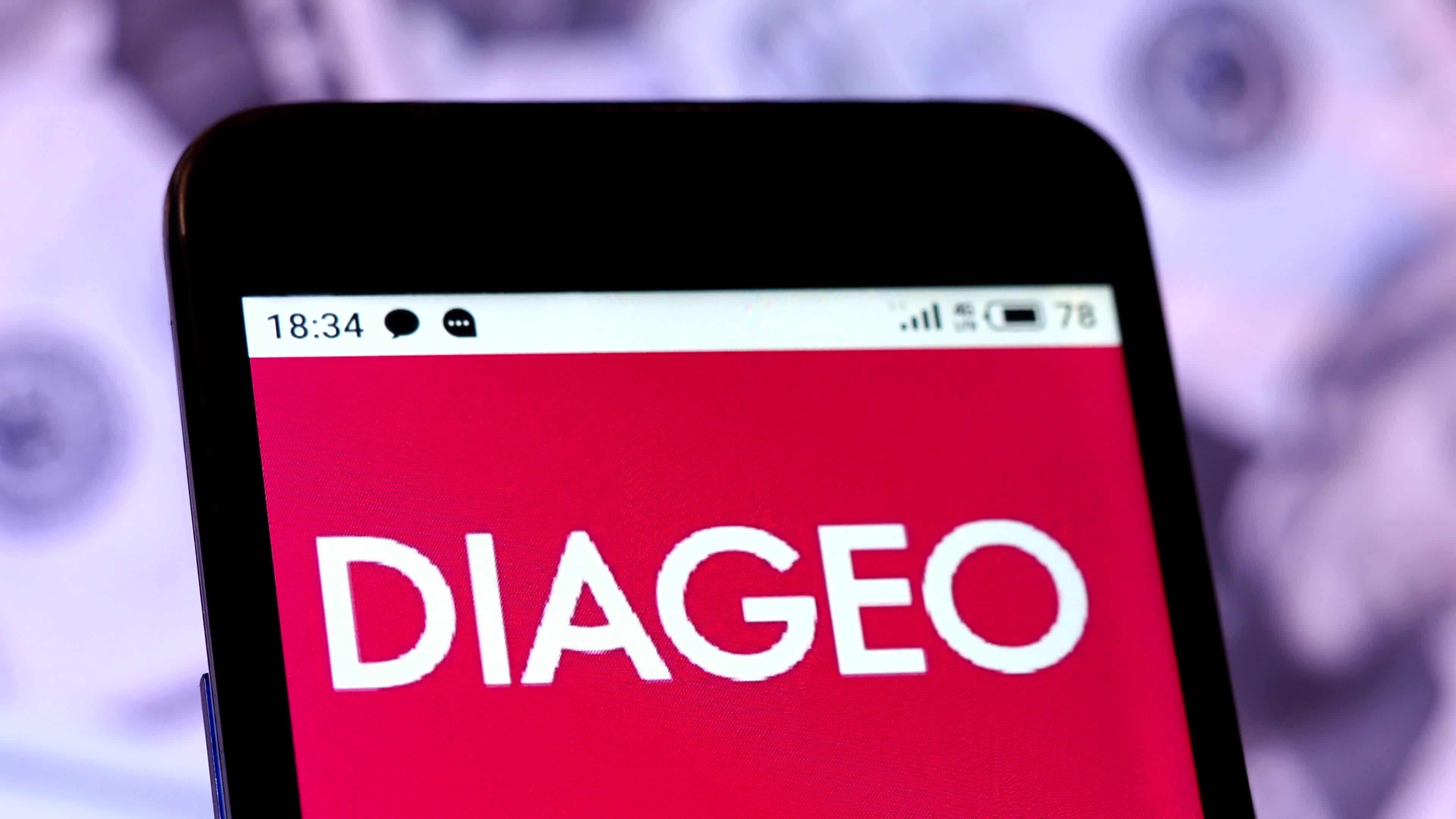 Video illustration the logo of Diageo