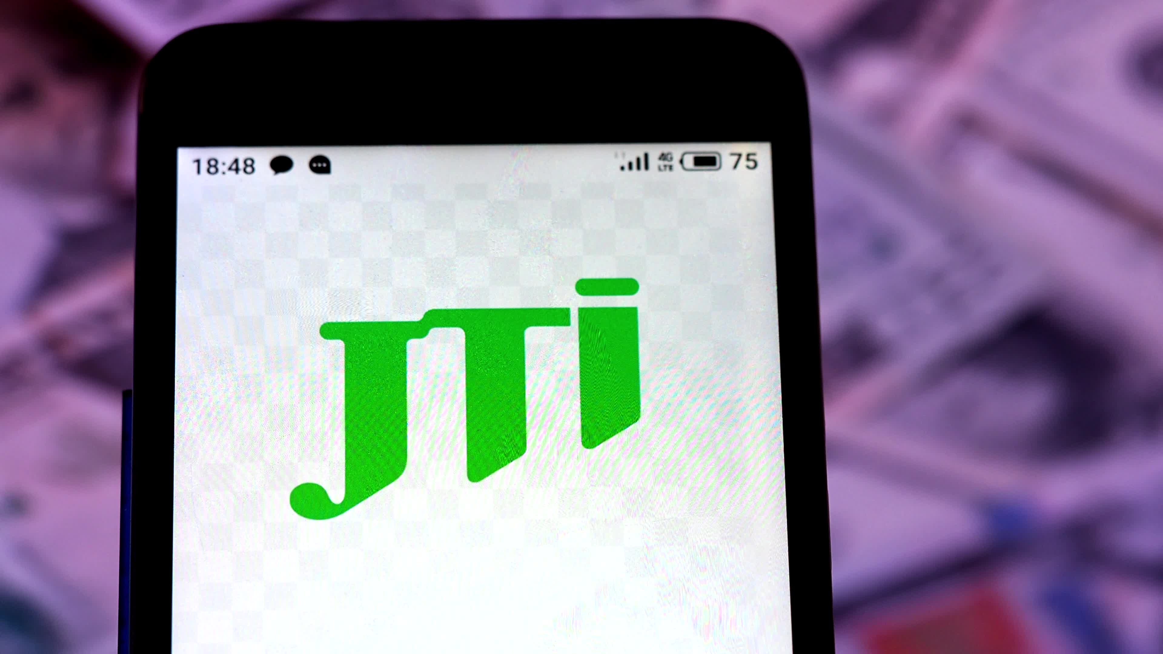 Video illustration the logo of Japan Tobacco International