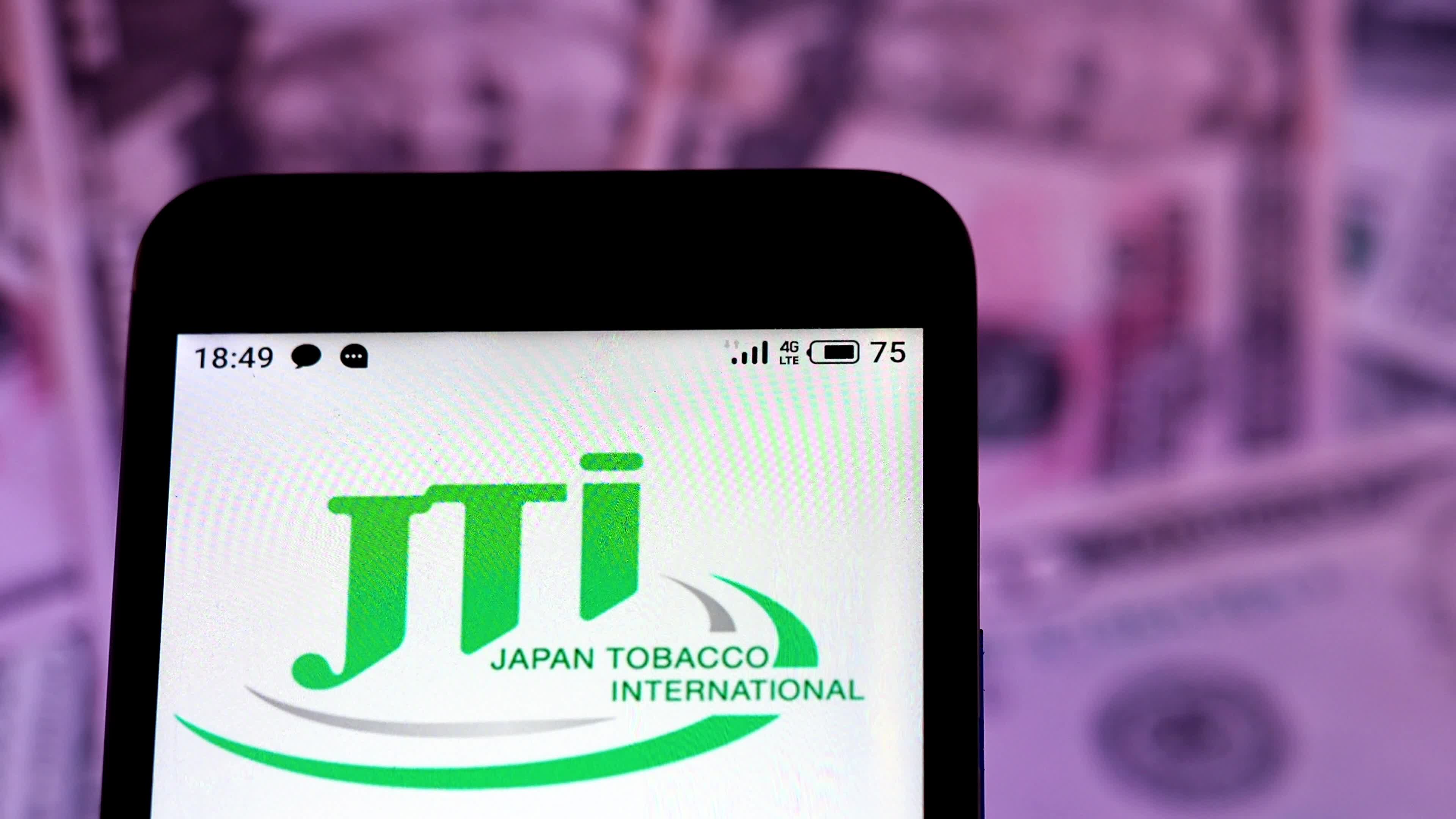 Video illustration the logo of Japan Tobacco International