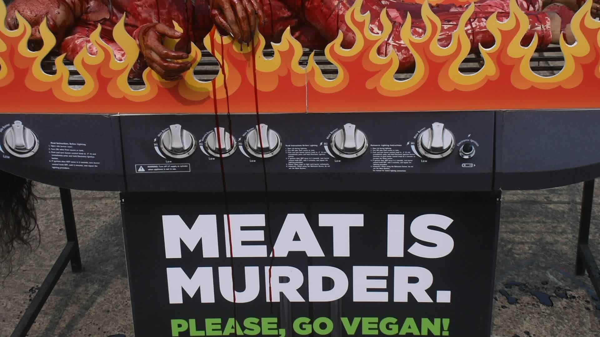 PETA protest in Kolkata.