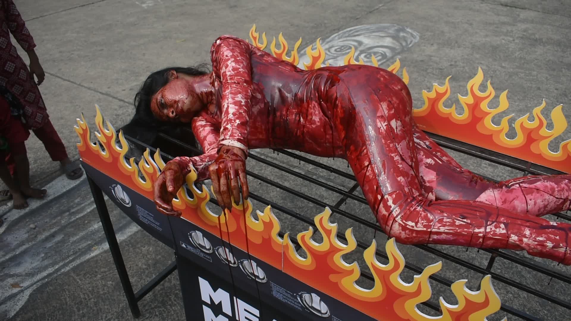 PETA protest in Kolkata.