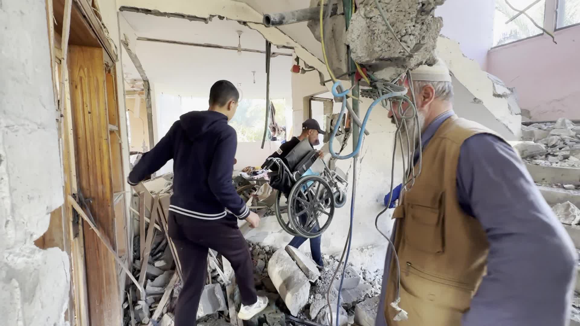 House Hit By Israeli Airstrike In Gaza, Palestine