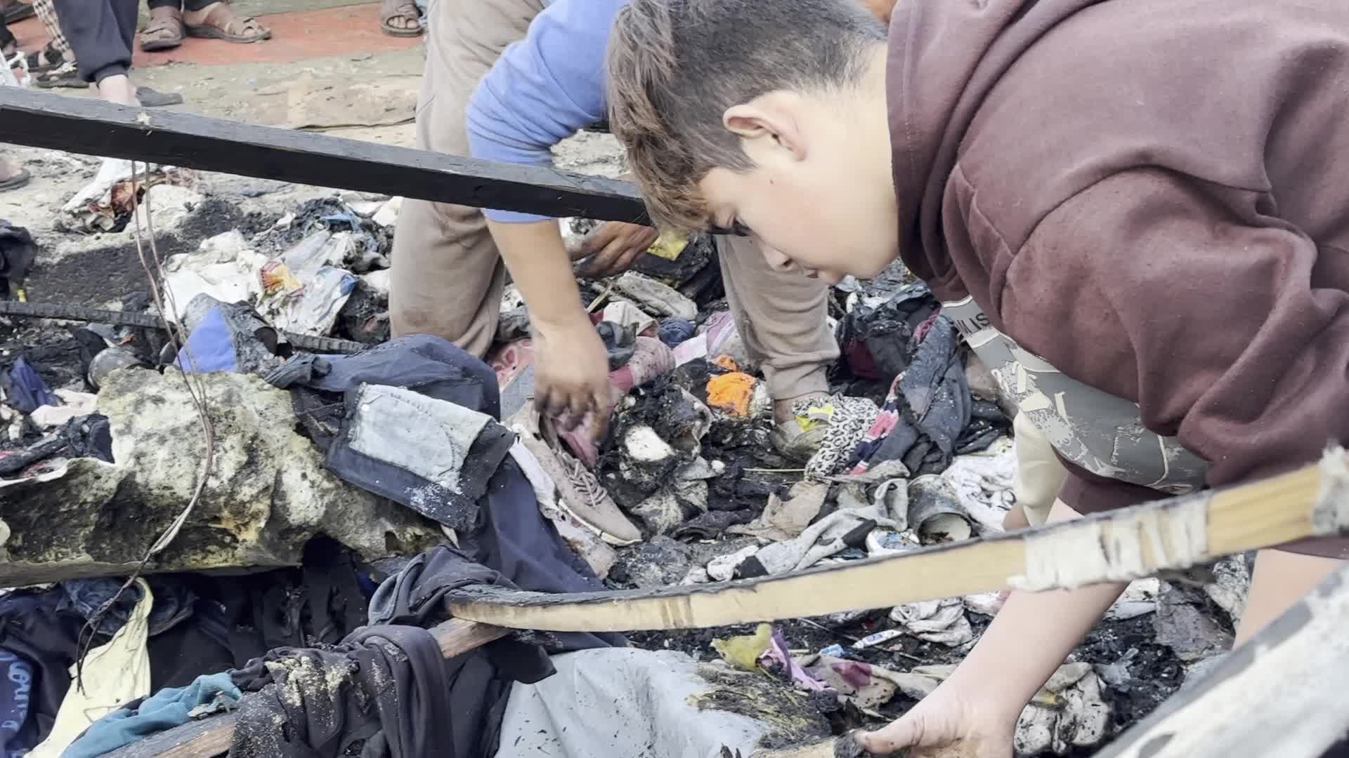 Aftermath Of Israeli Airstrike In Gaza, Palestine