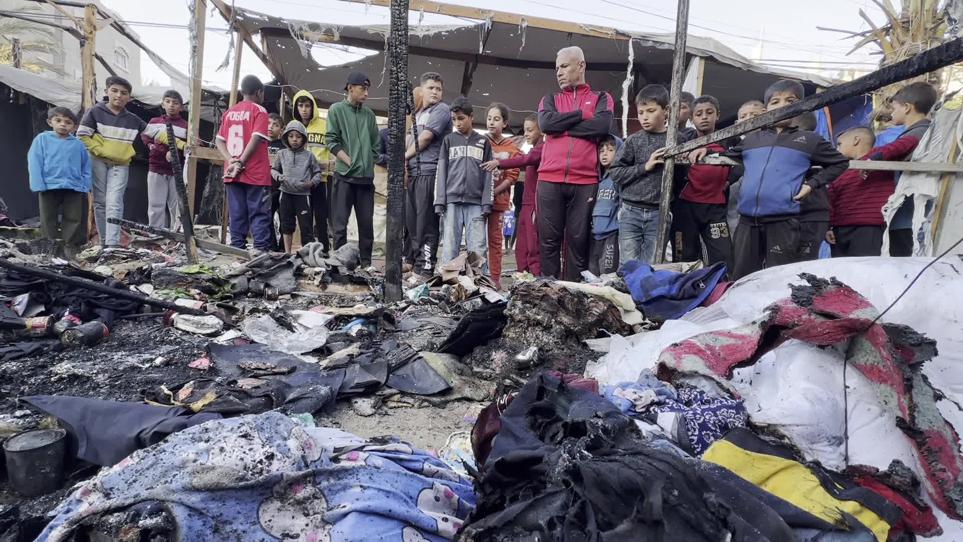 Aftermath Of Israeli Airstrike In Gaza, Palestine