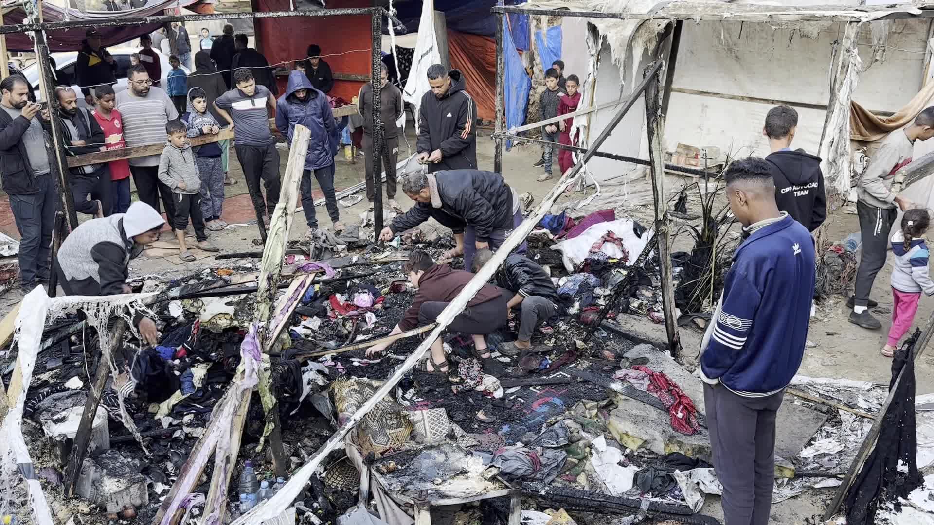 Aftermath Of Israeli Airstrike In Gaza, Palestine